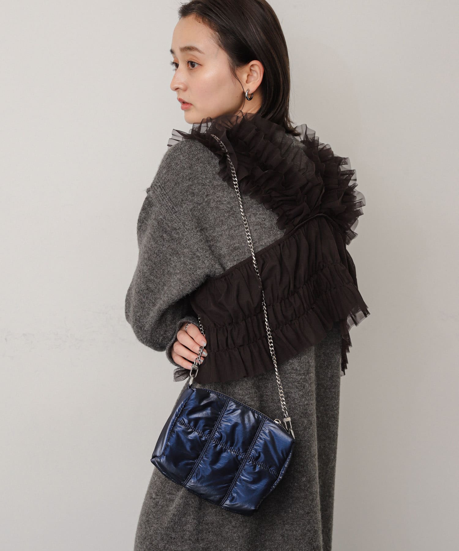 キルティングバッグ ROYAL BLUE one