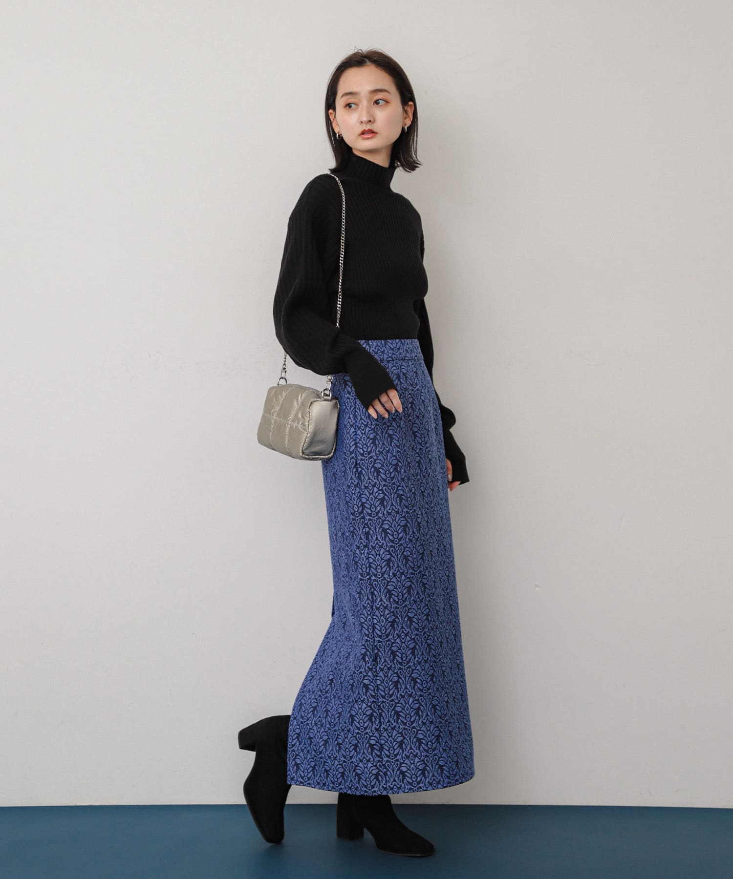 キルティングバッグ SILVER one