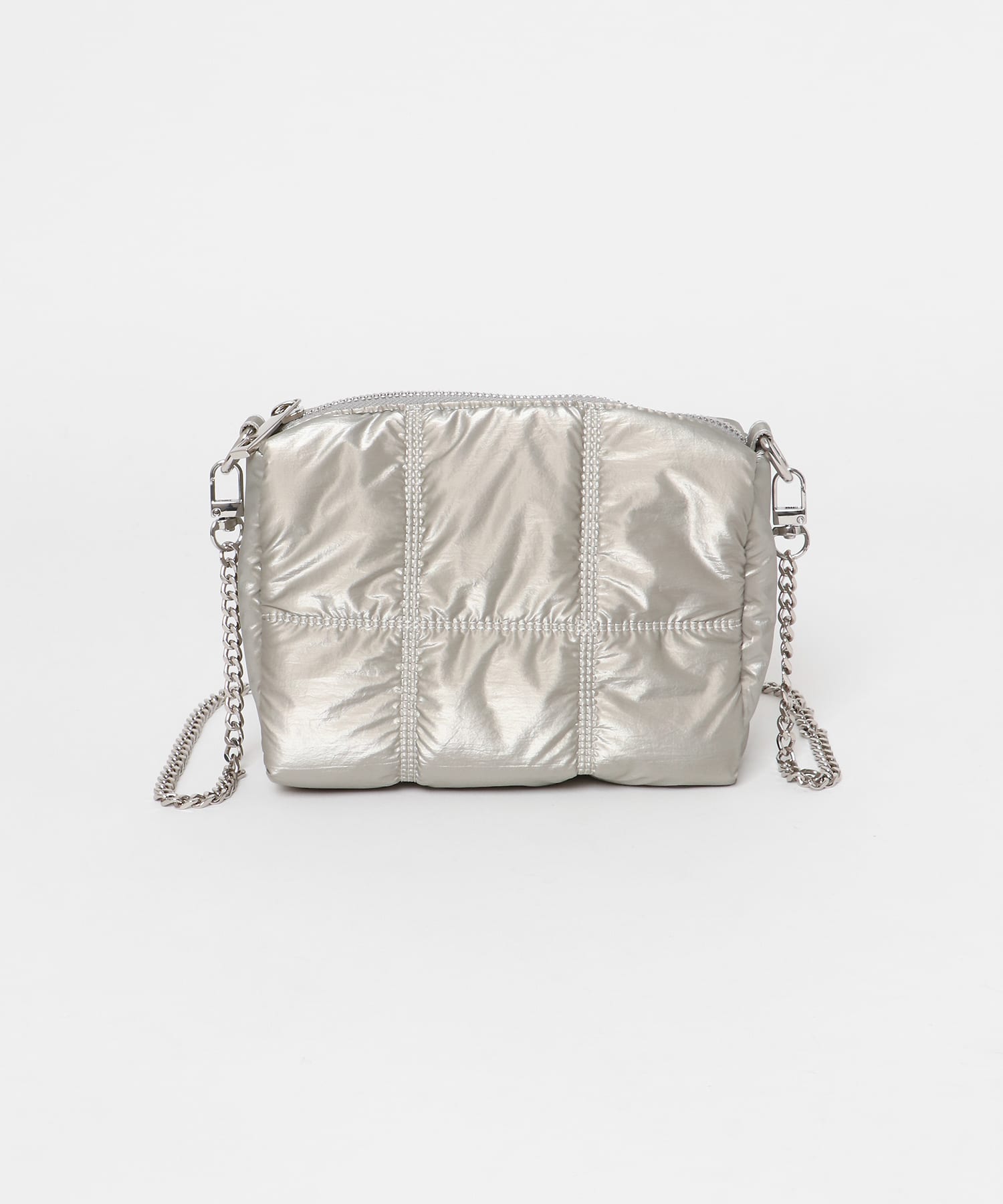 キルティングバッグ SILVER one