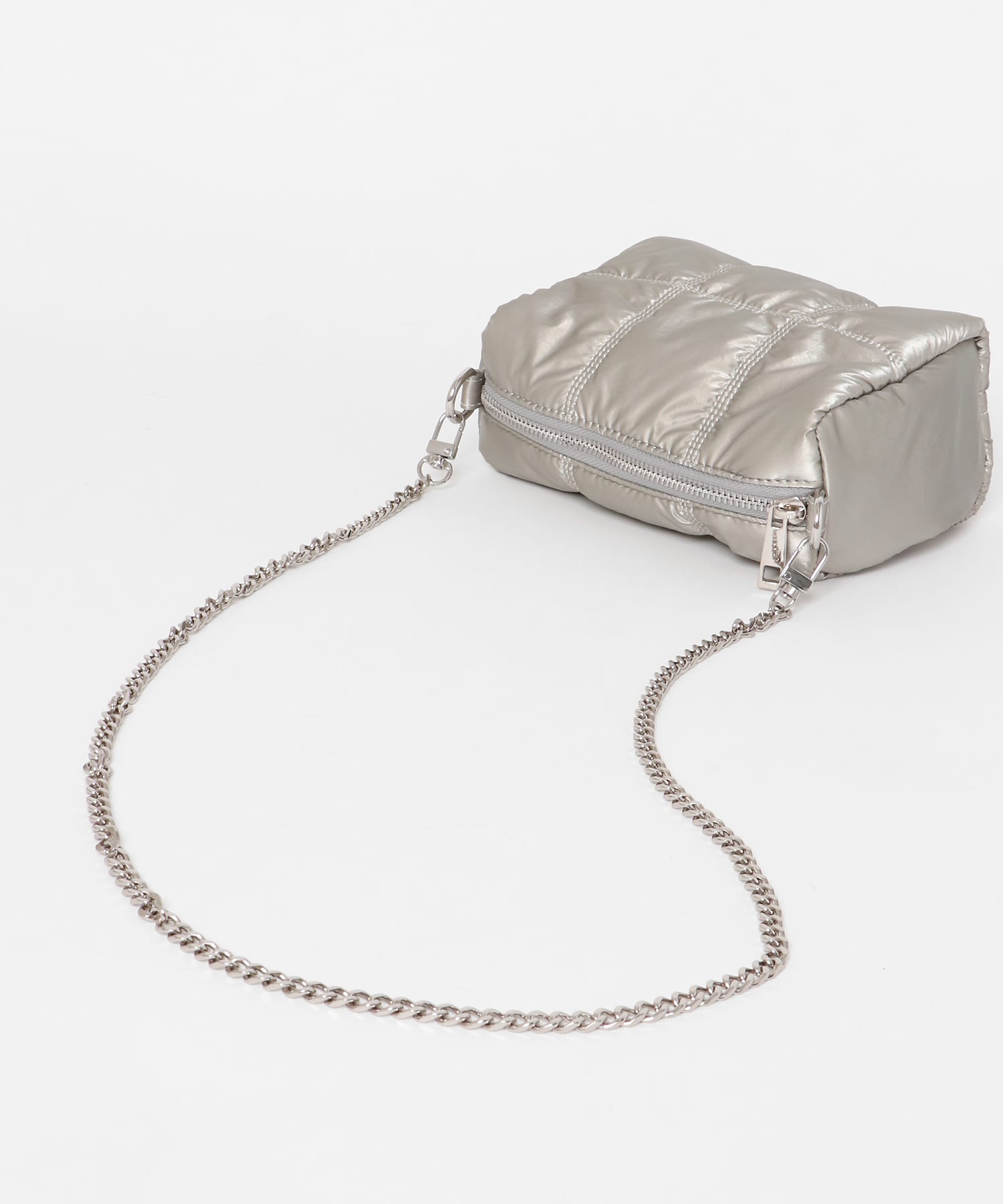 キルティングバッグ SILVER one