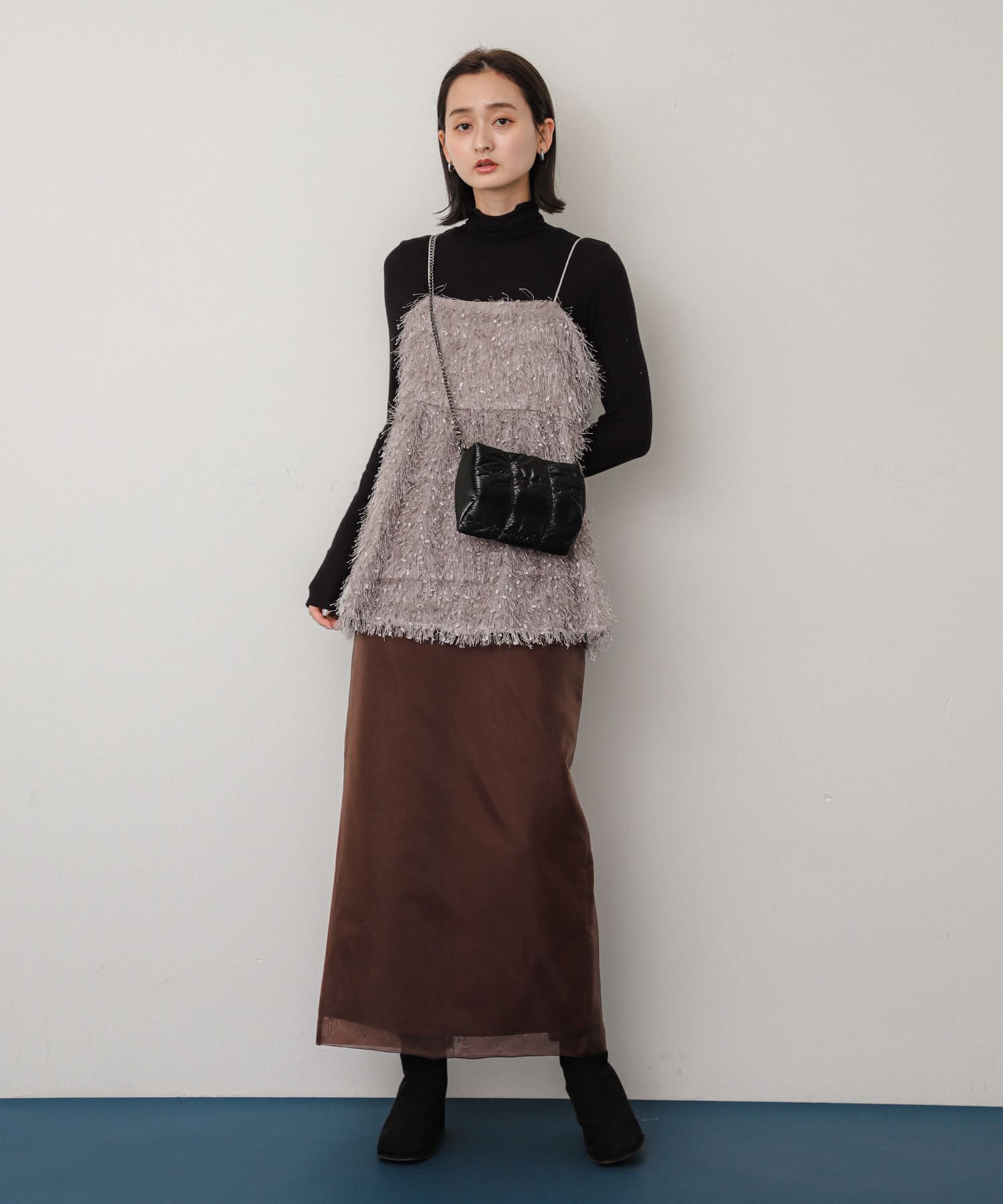 キルティングバッグ BLACK one