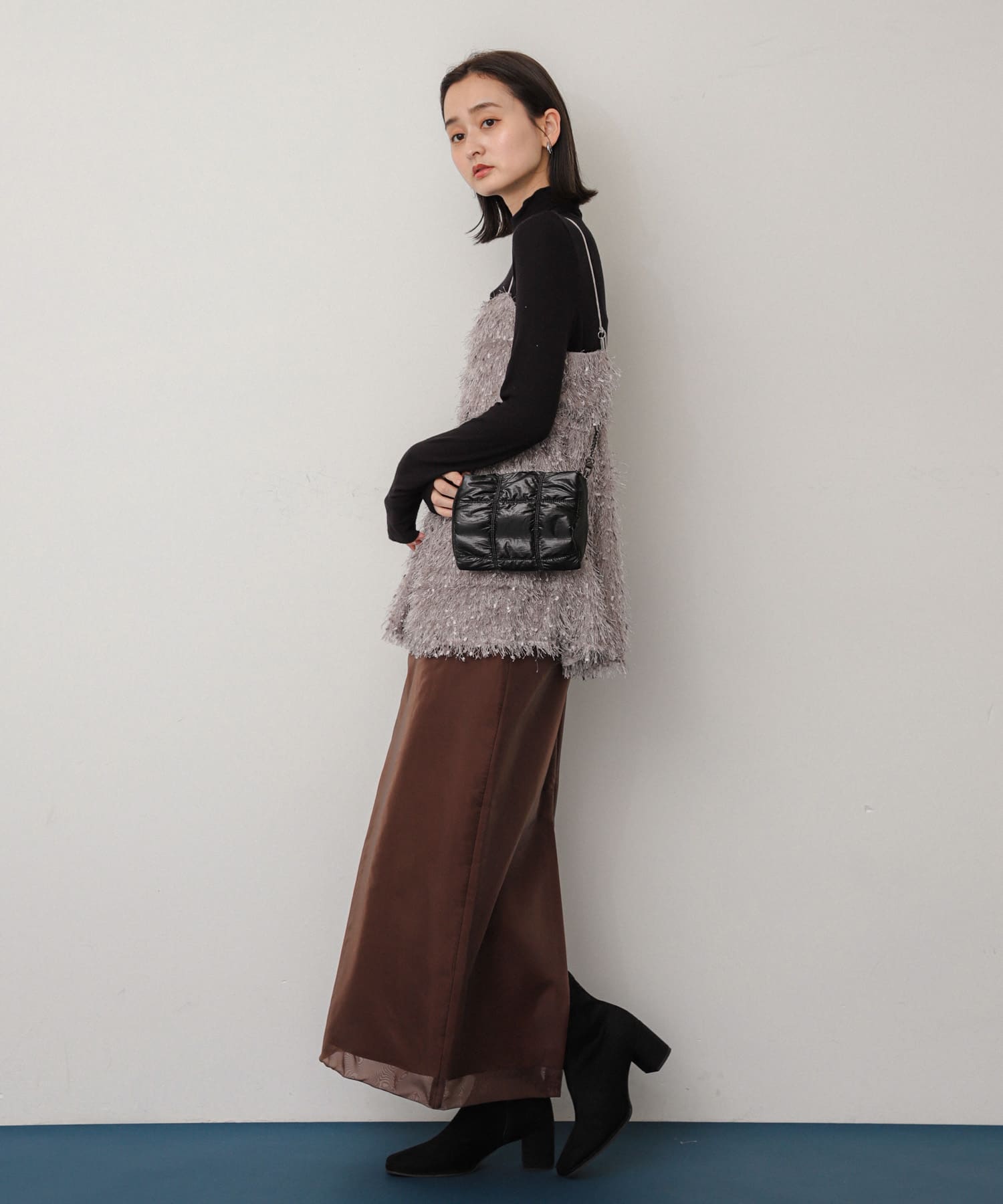 キルティングバッグ BLACK one