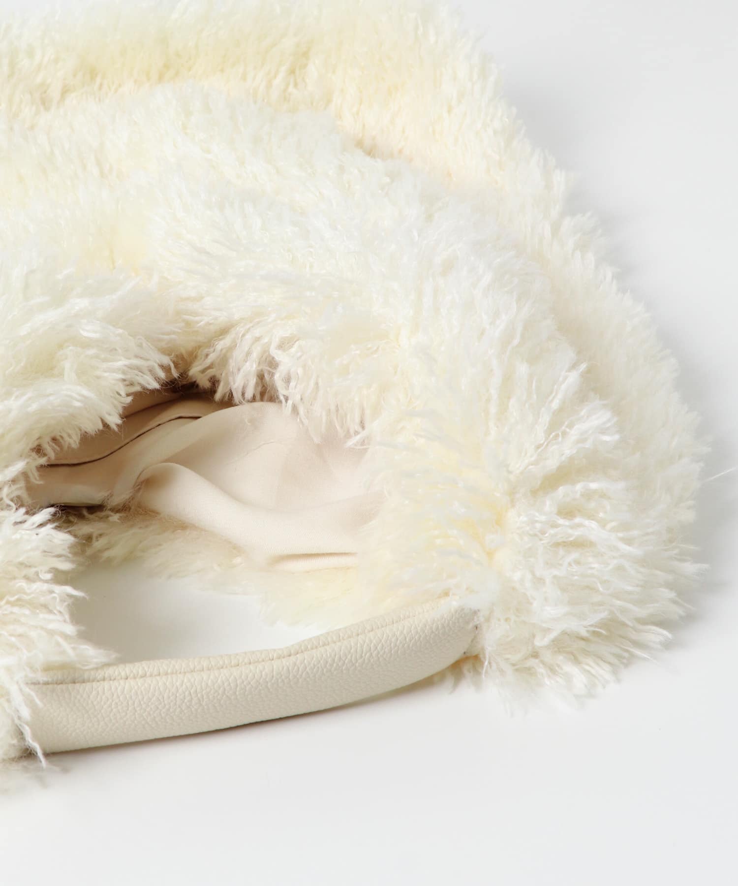 ボアトートバッグ IVORY one
