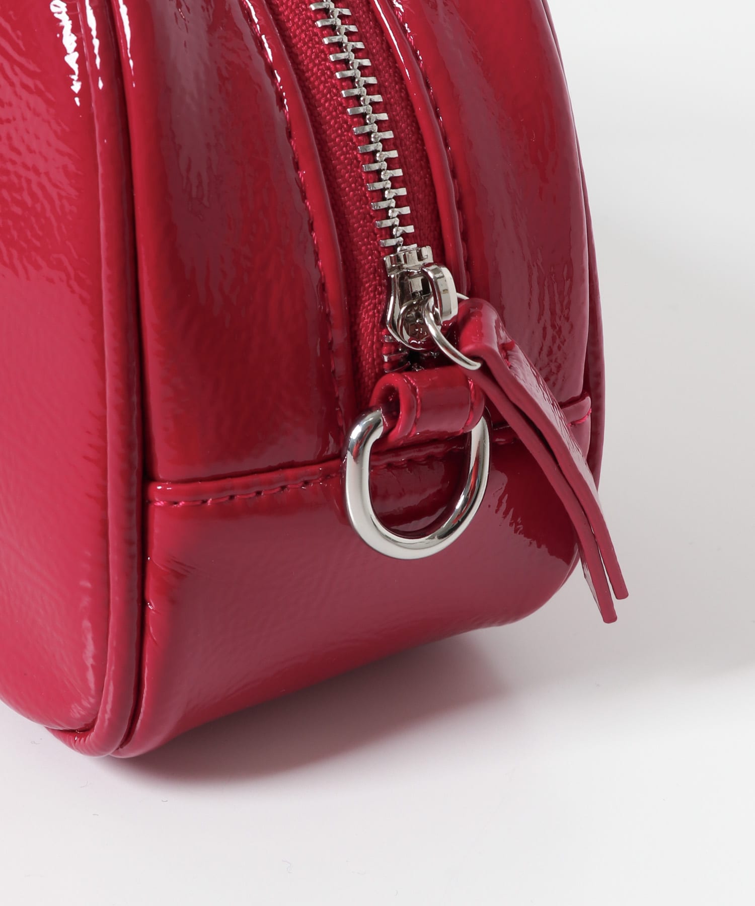 ラウンドスクエアボストンバッグ RED one