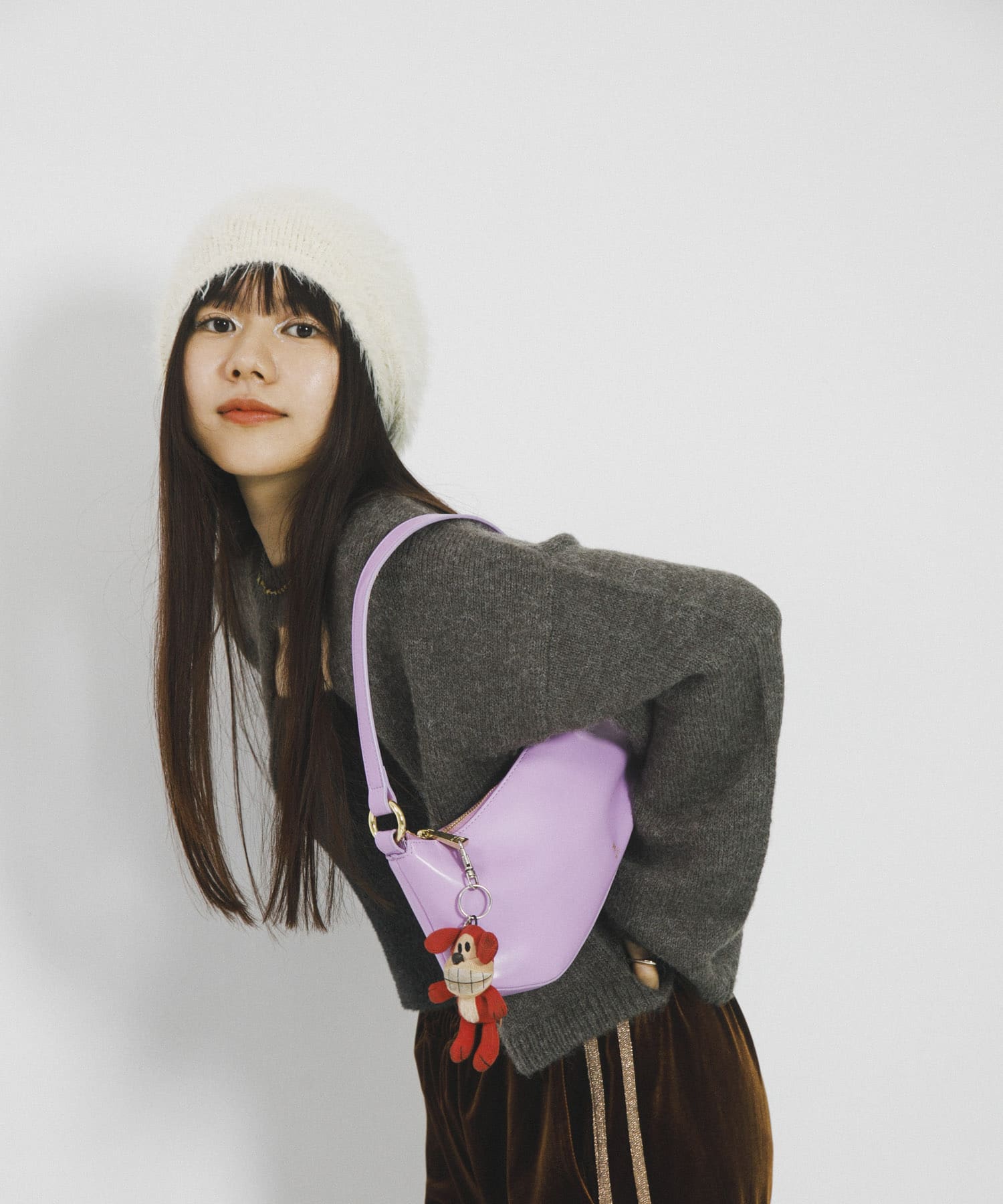 『別注』さらさ×SENSE OF PLACE　シャギービーニー OFF WHITE one