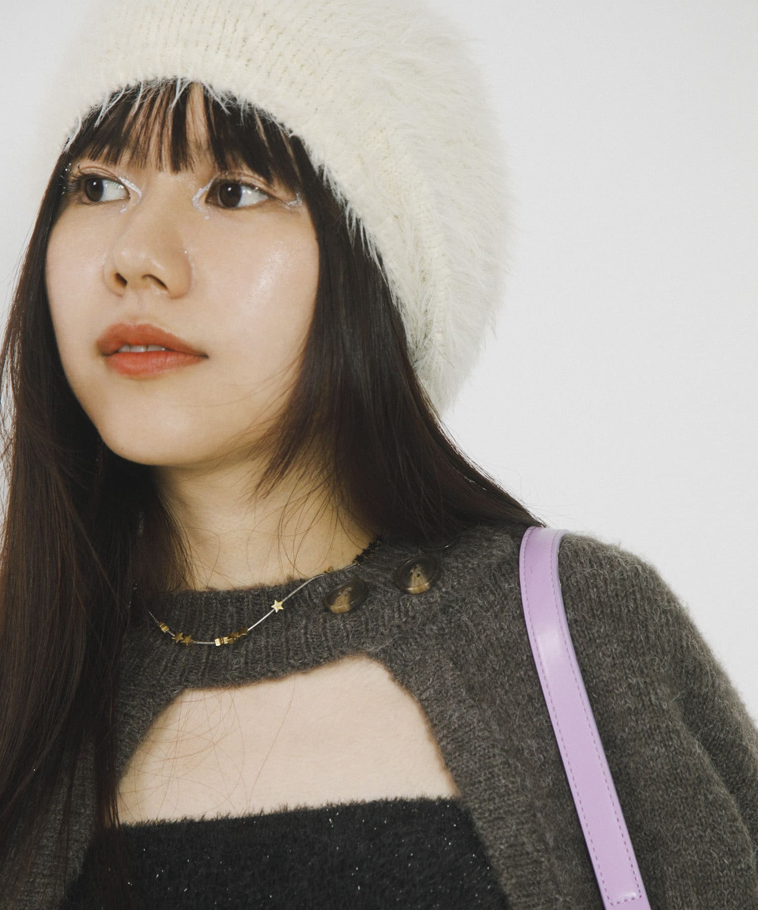 『別注』さらさ×SENSE OF PLACE　シャギービーニー OFF WHITE one