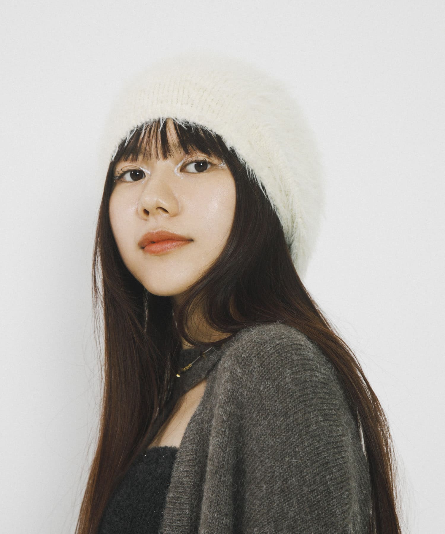 『別注』さらさ×SENSE OF PLACE　シャギービーニー OFF WHITE one