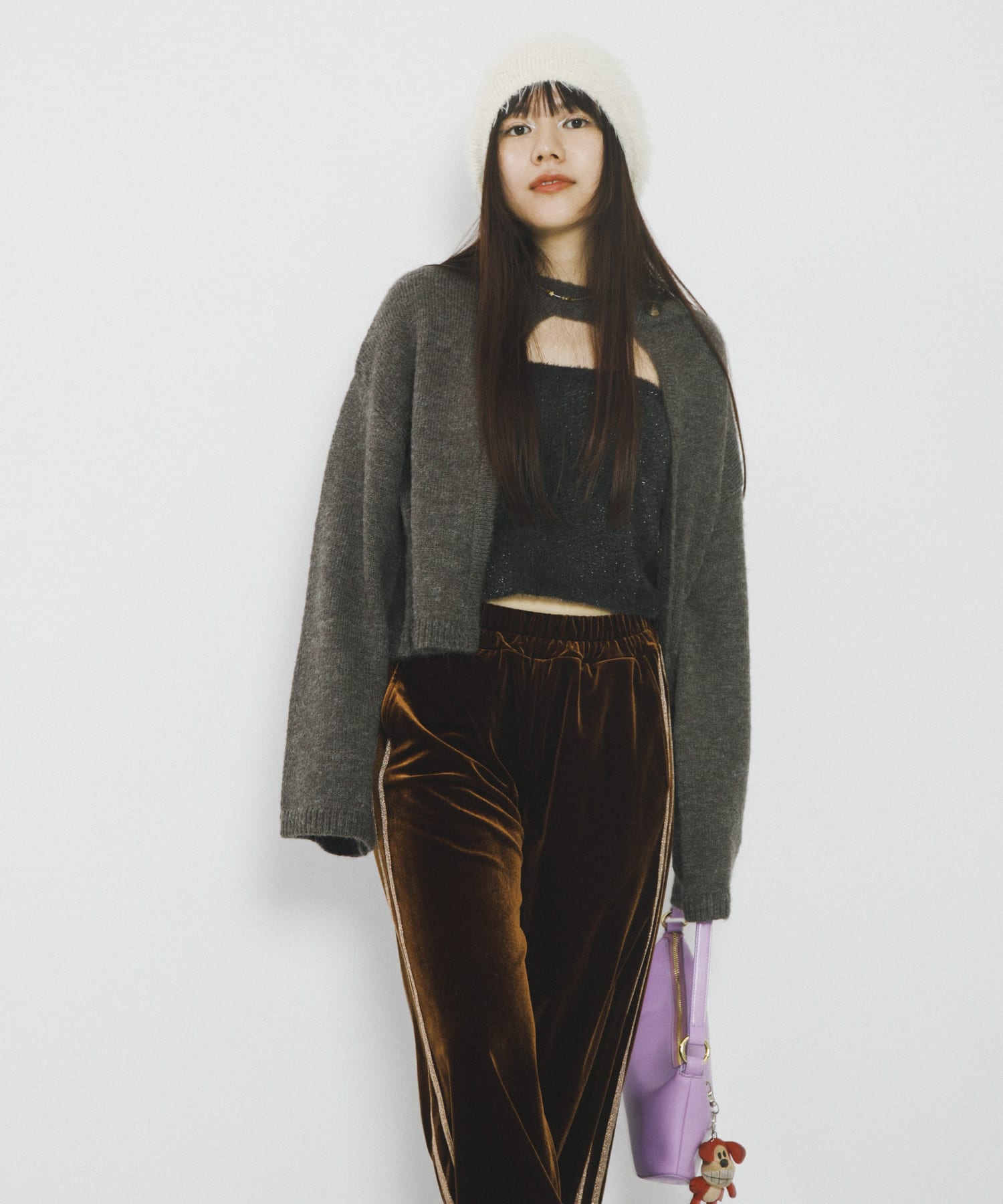 『別注』さらさ×SENSE OF PLACE　シャギービーニー OFF WHITE one