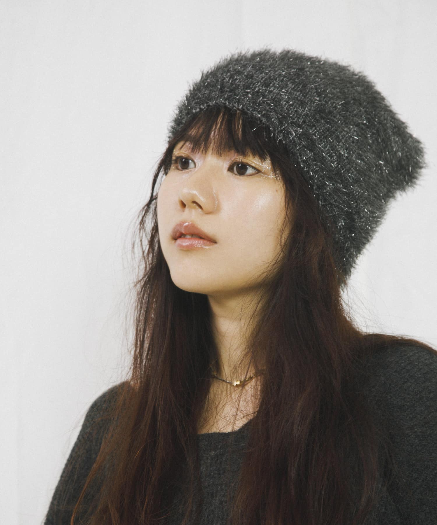 『別注』さらさ×SENSE OF PLACE　シャギービーニー GRAY one