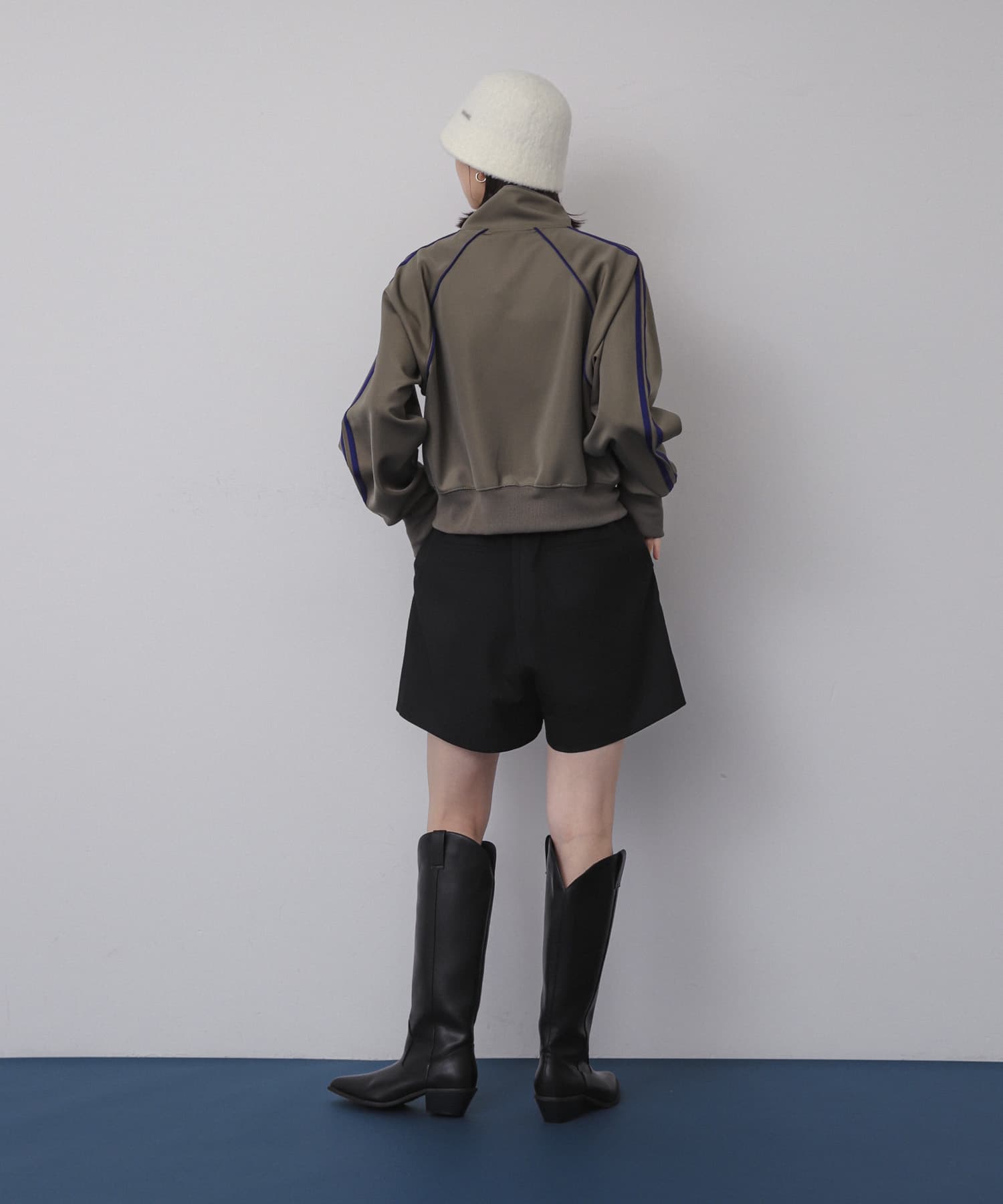 『WEB/一部店舗限定』プレートシャギーハット OFF WHITE one