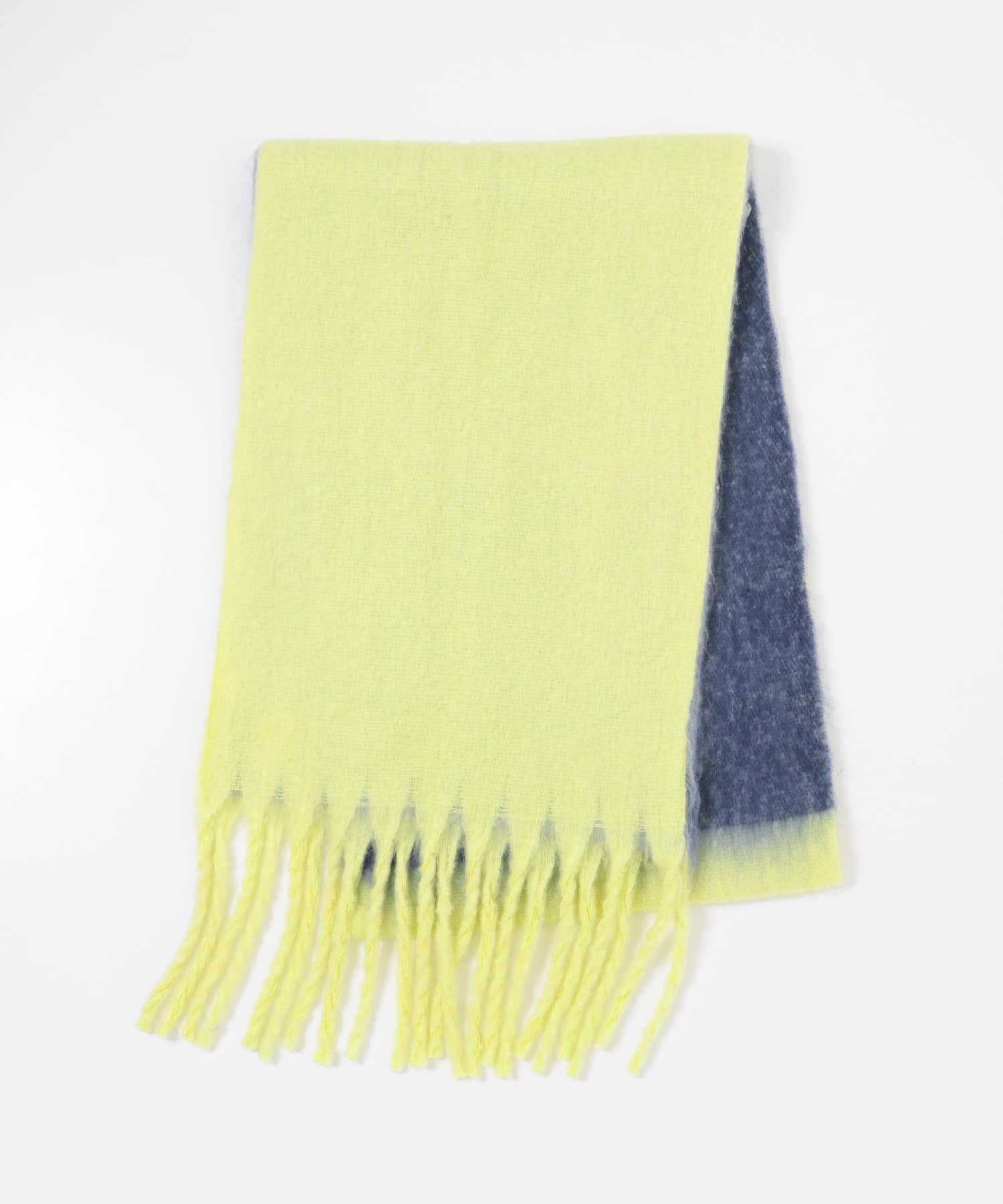 『一部WEB限定カラー』パネルボーダーストール YELLOW one
