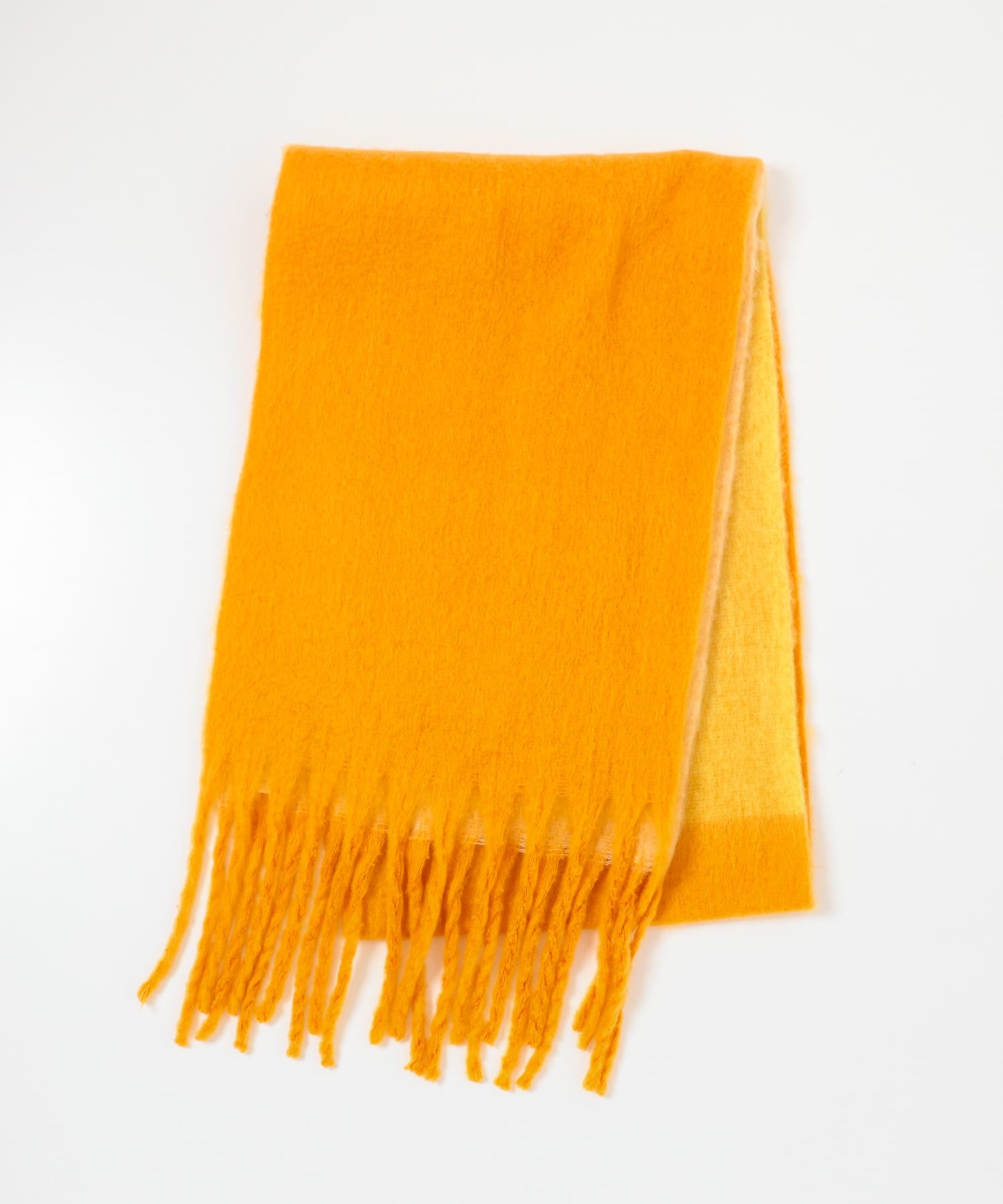 『一部WEB限定カラー』パネルボーダーストール ORANGE one