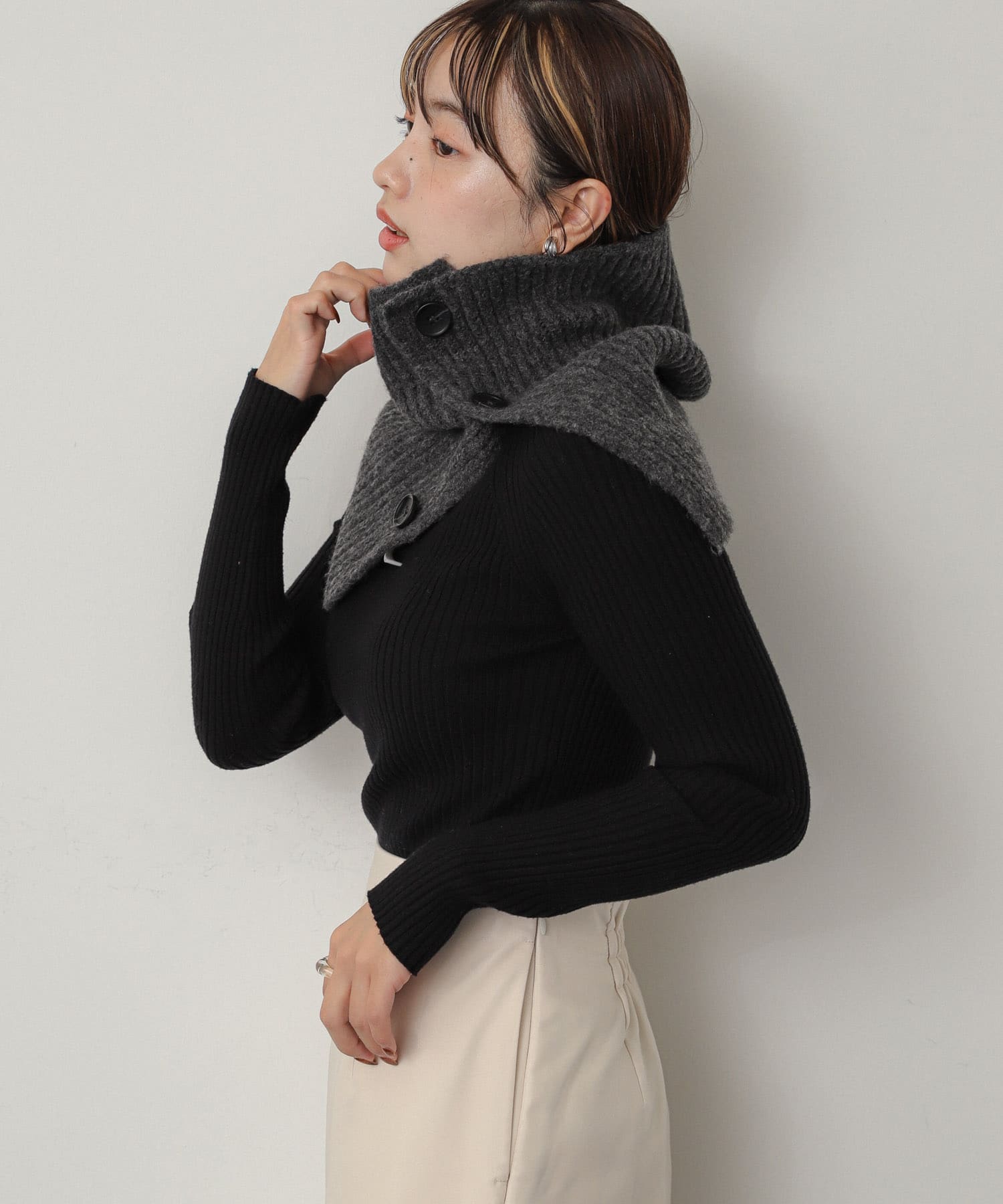 サイドスリットウォーマー CHARCOAL one