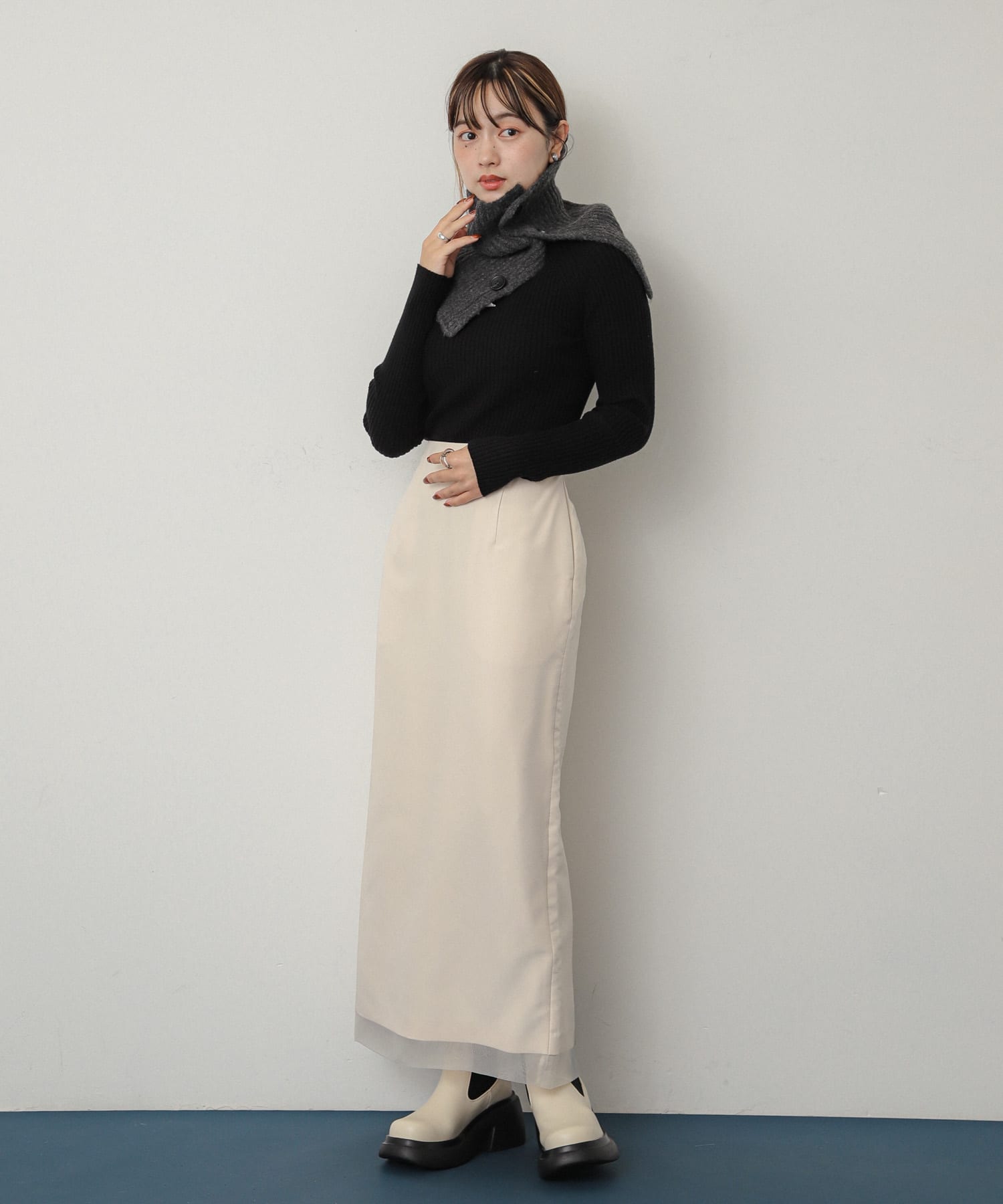 サイドスリットウォーマー CHARCOAL one