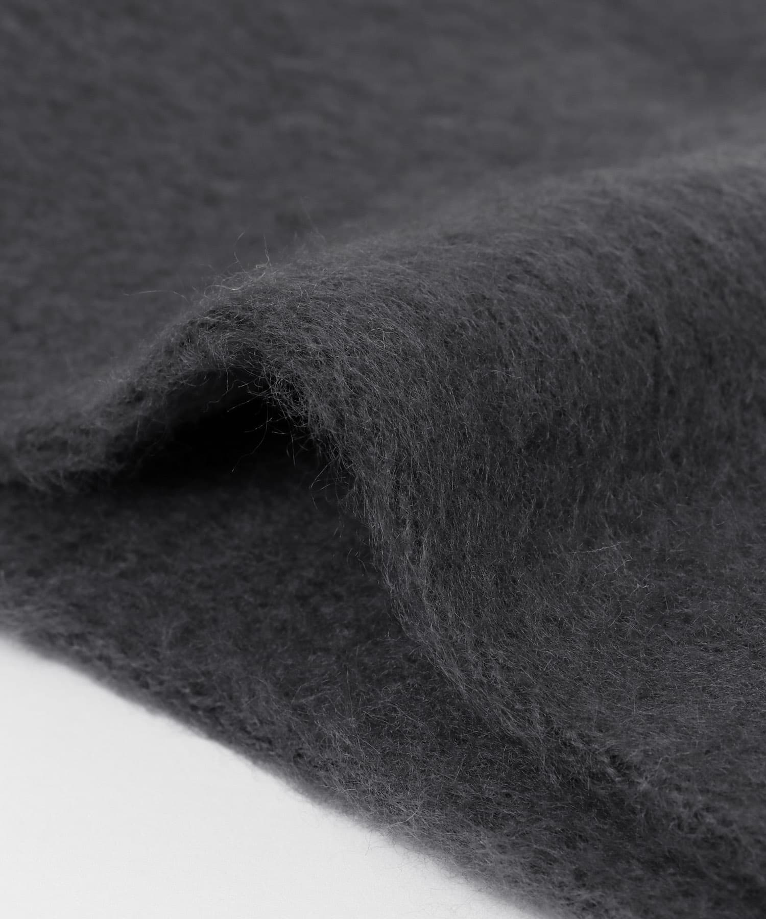 ニットフリンジストール CHARCOAL one