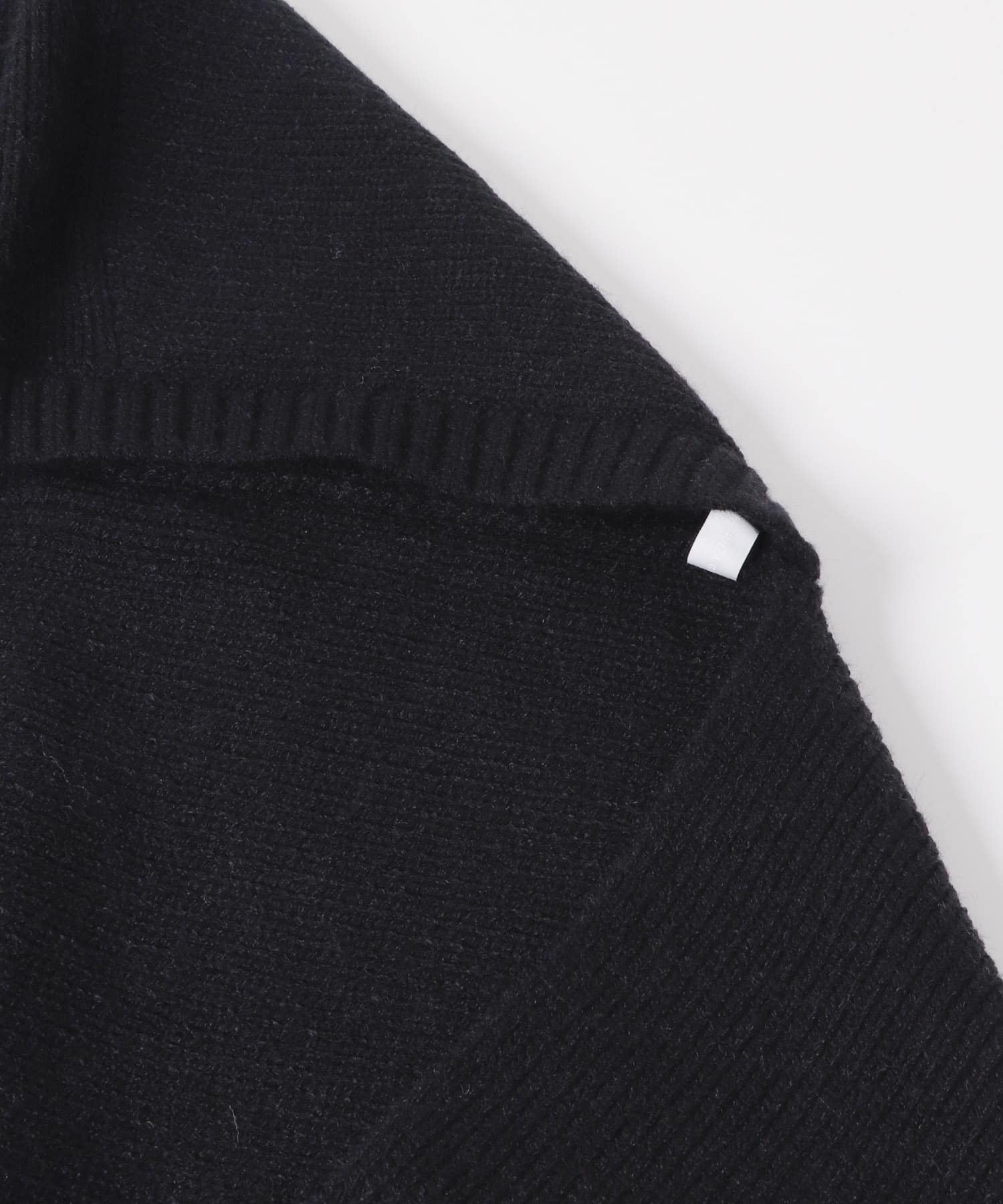 フードツキニットストール BLACK one