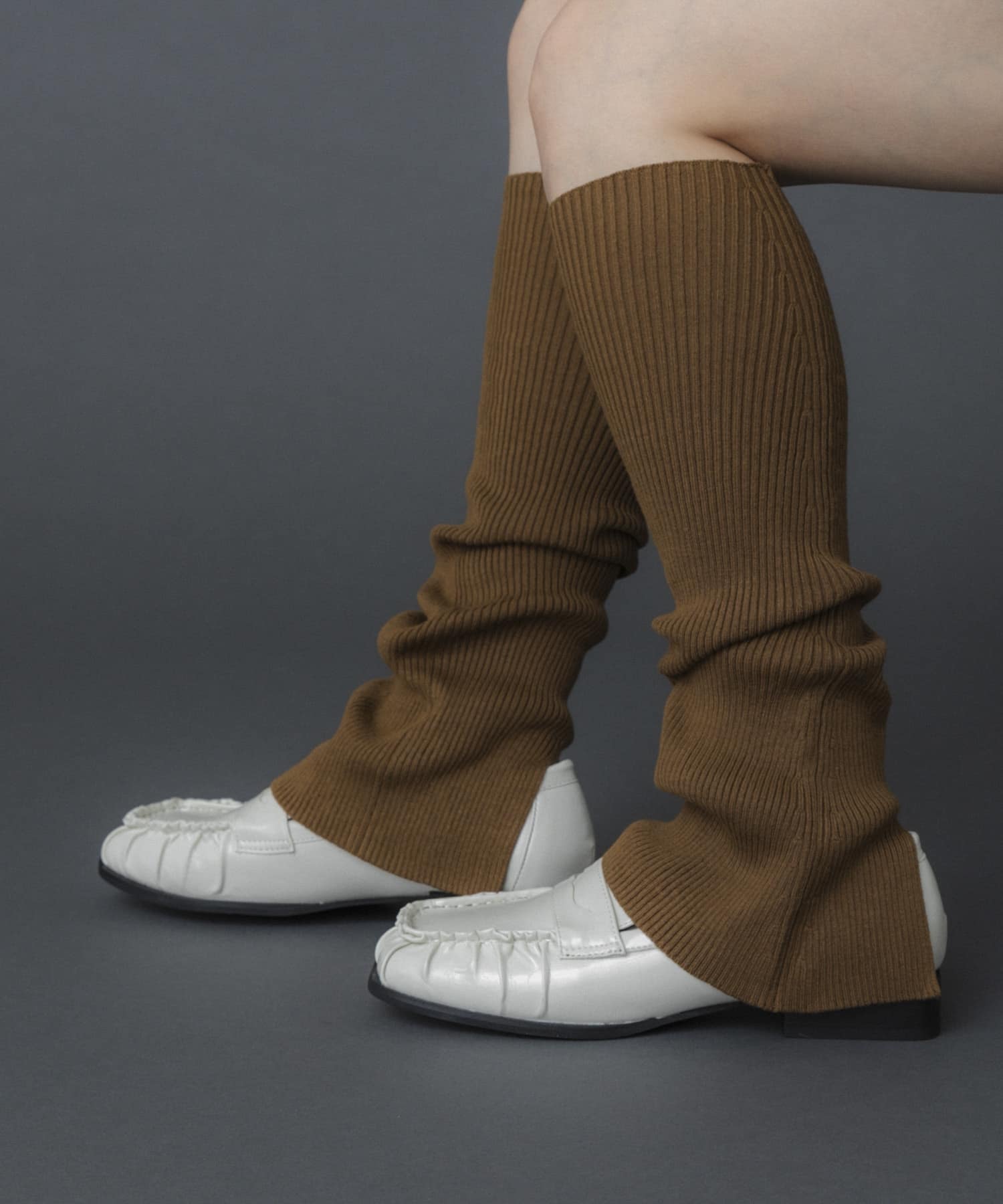 ルーズソックス BROWN one