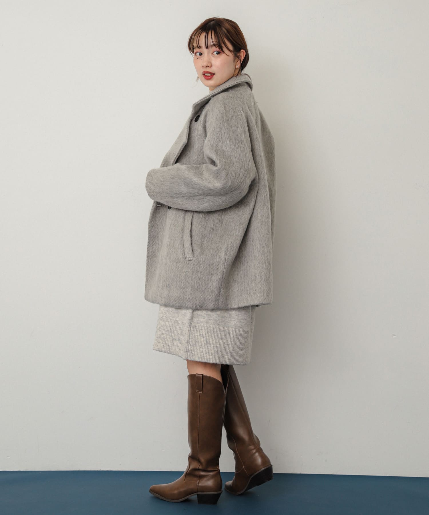 ポインテッドウエスタンブーツ L.BROWN S