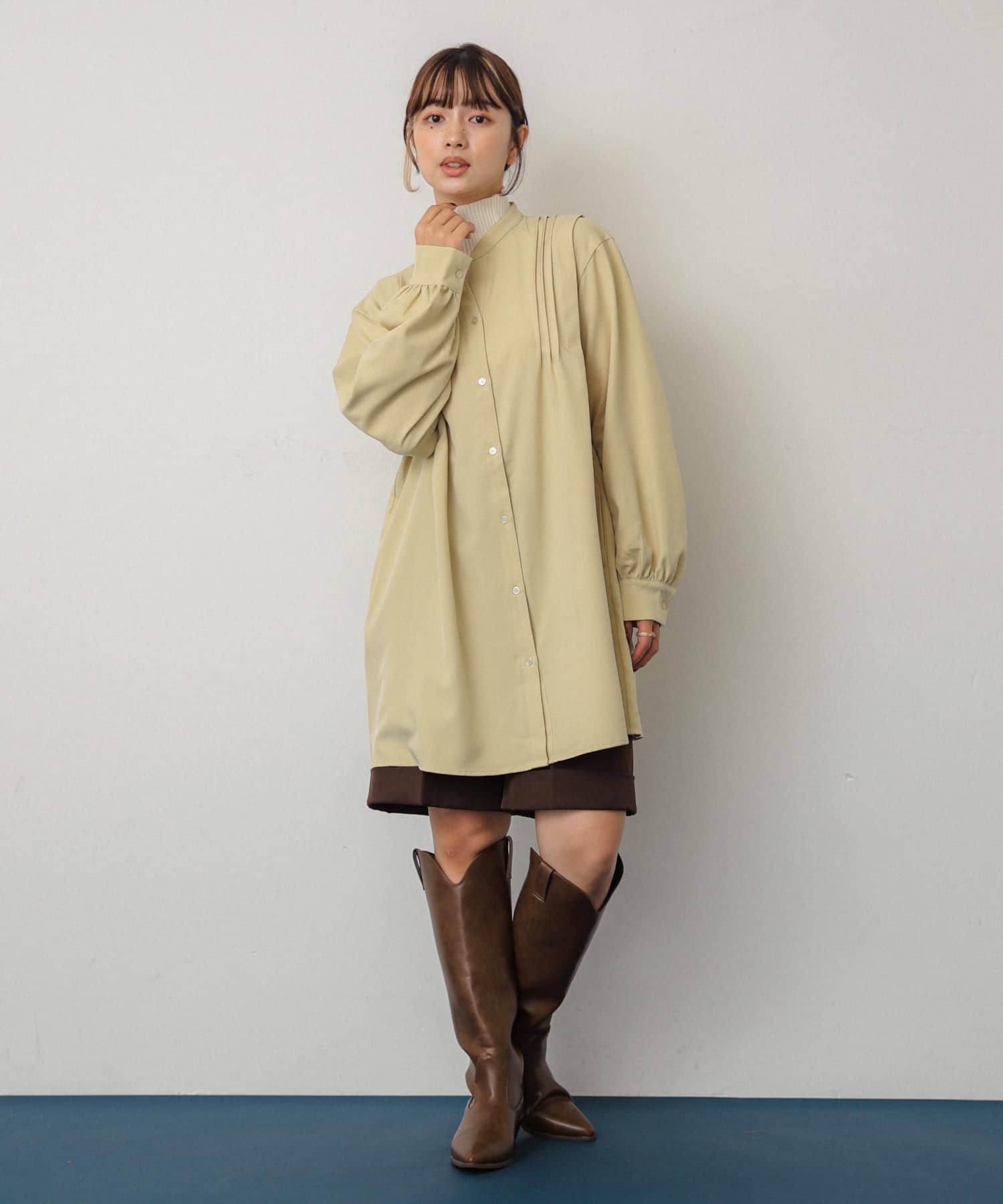 ポインテッドウエスタンブーツ L.BROWN M