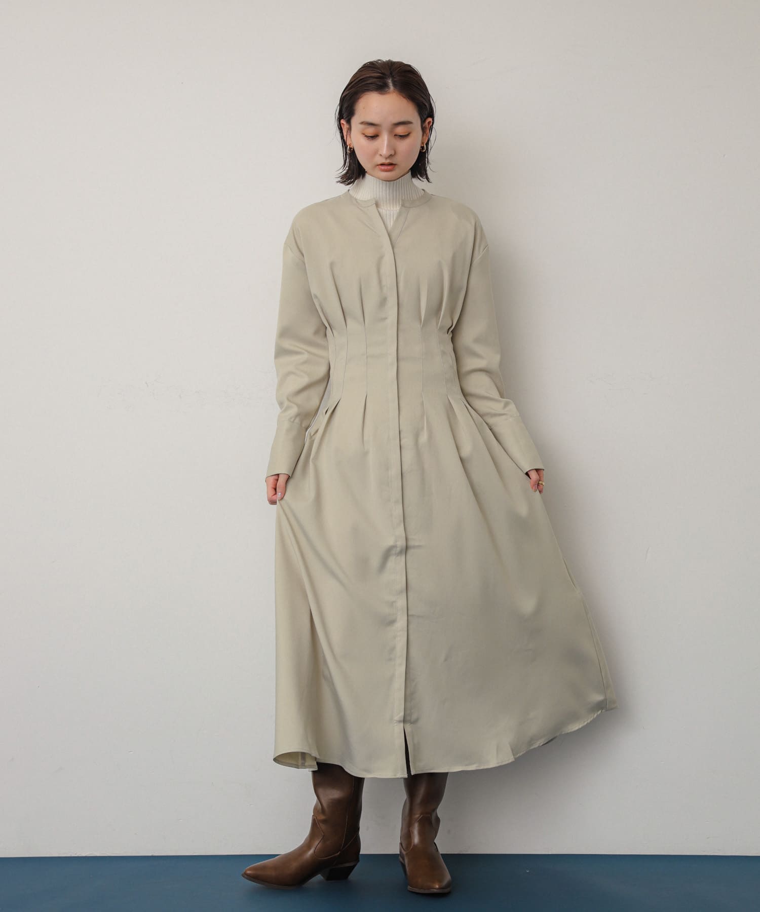 ポインテッドウエスタンブーツ L.BROWN M