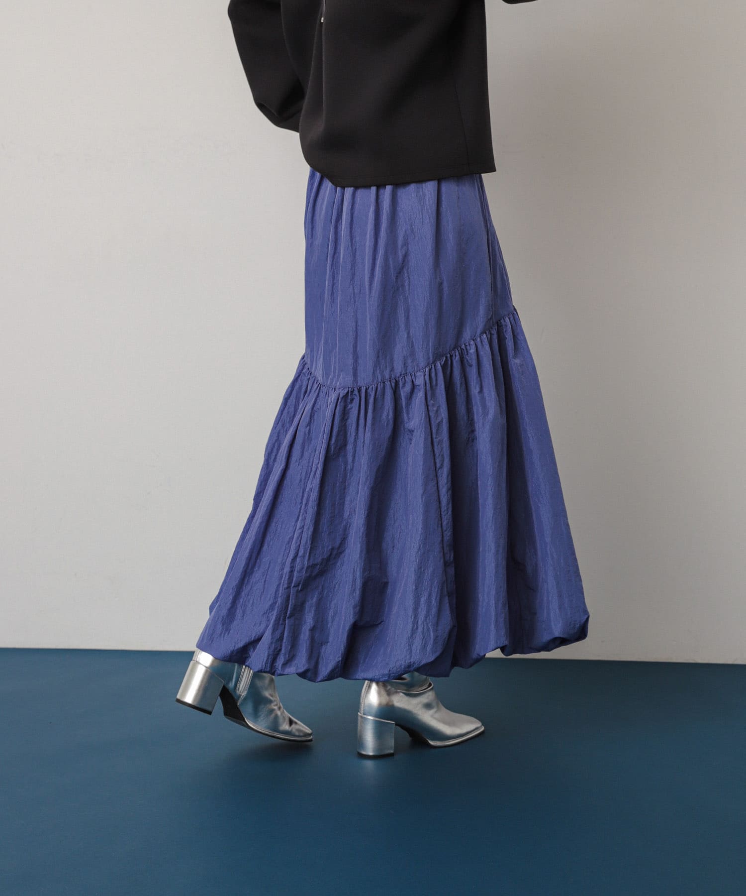 『消臭』スクエアトウセンターシームストレッチブーツ SILVER L