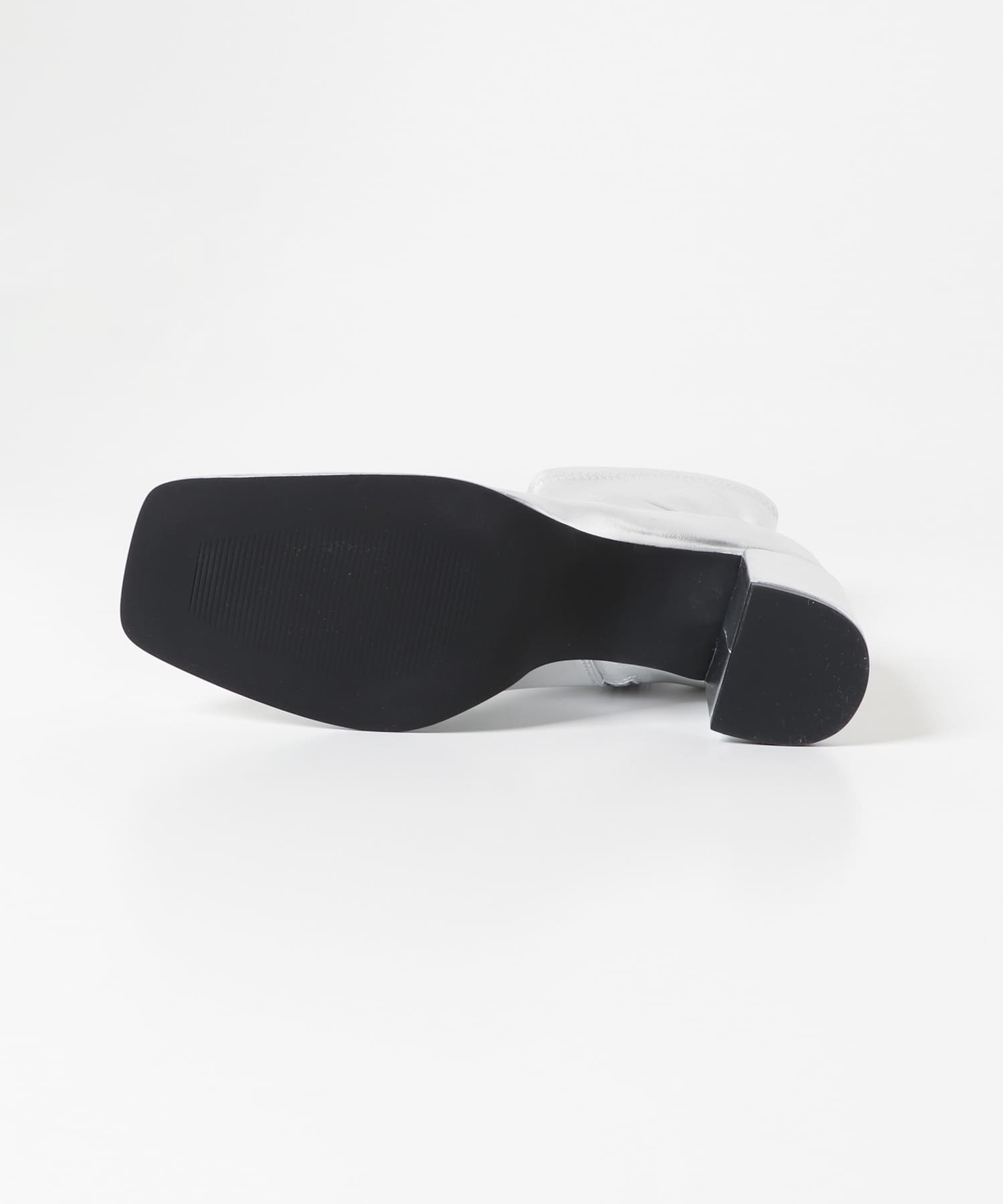 『消臭』スクエアトウセンターシームストレッチブーツ SILVER S