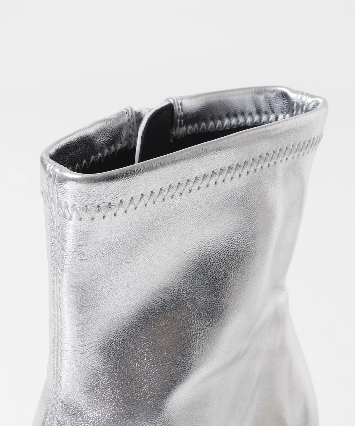 『消臭』スクエアトウセンターシームストレッチブーツ SILVER S