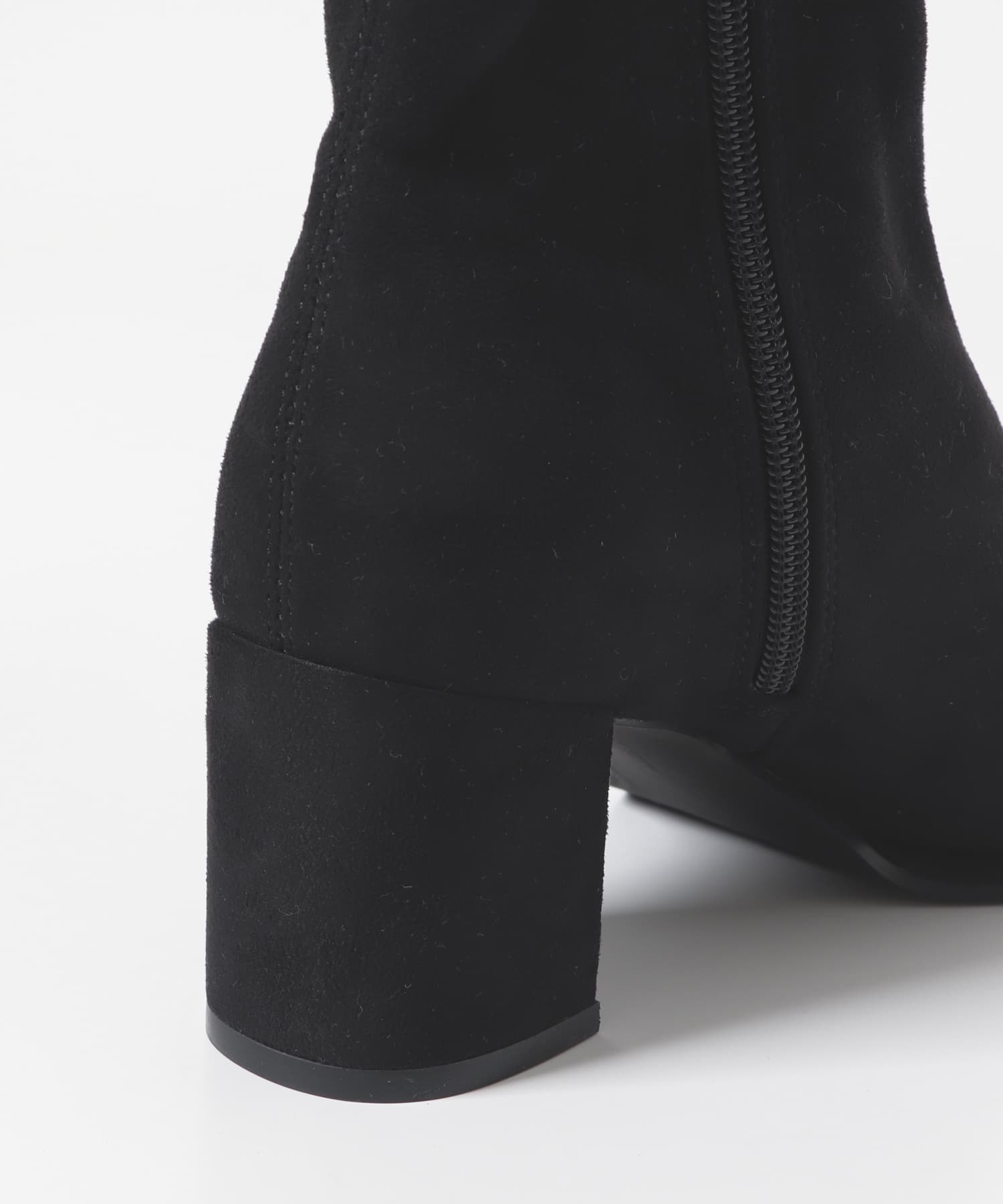 『消臭』スクエアトウセンターシームストレッチブーツ SUEDE S