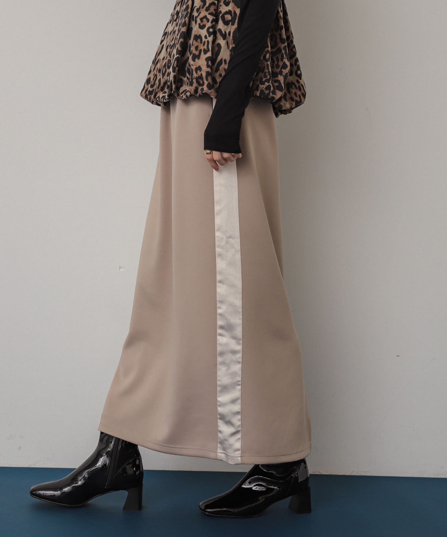 『抗菌』『消臭』スクエアトゥエナメルブーツ BLACK S