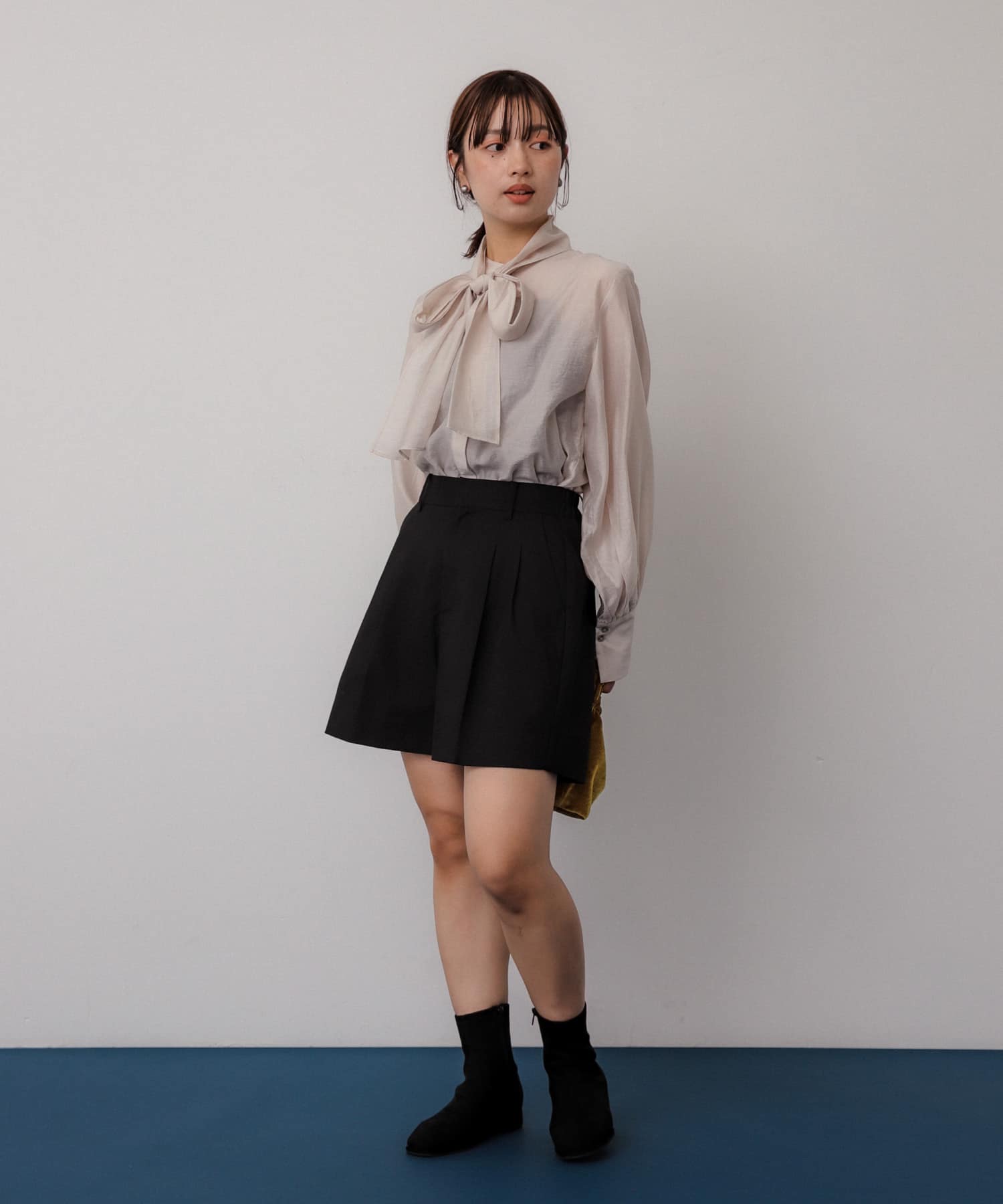 スクエアトゥセンターシームストレッチローブーツ SUEDE S