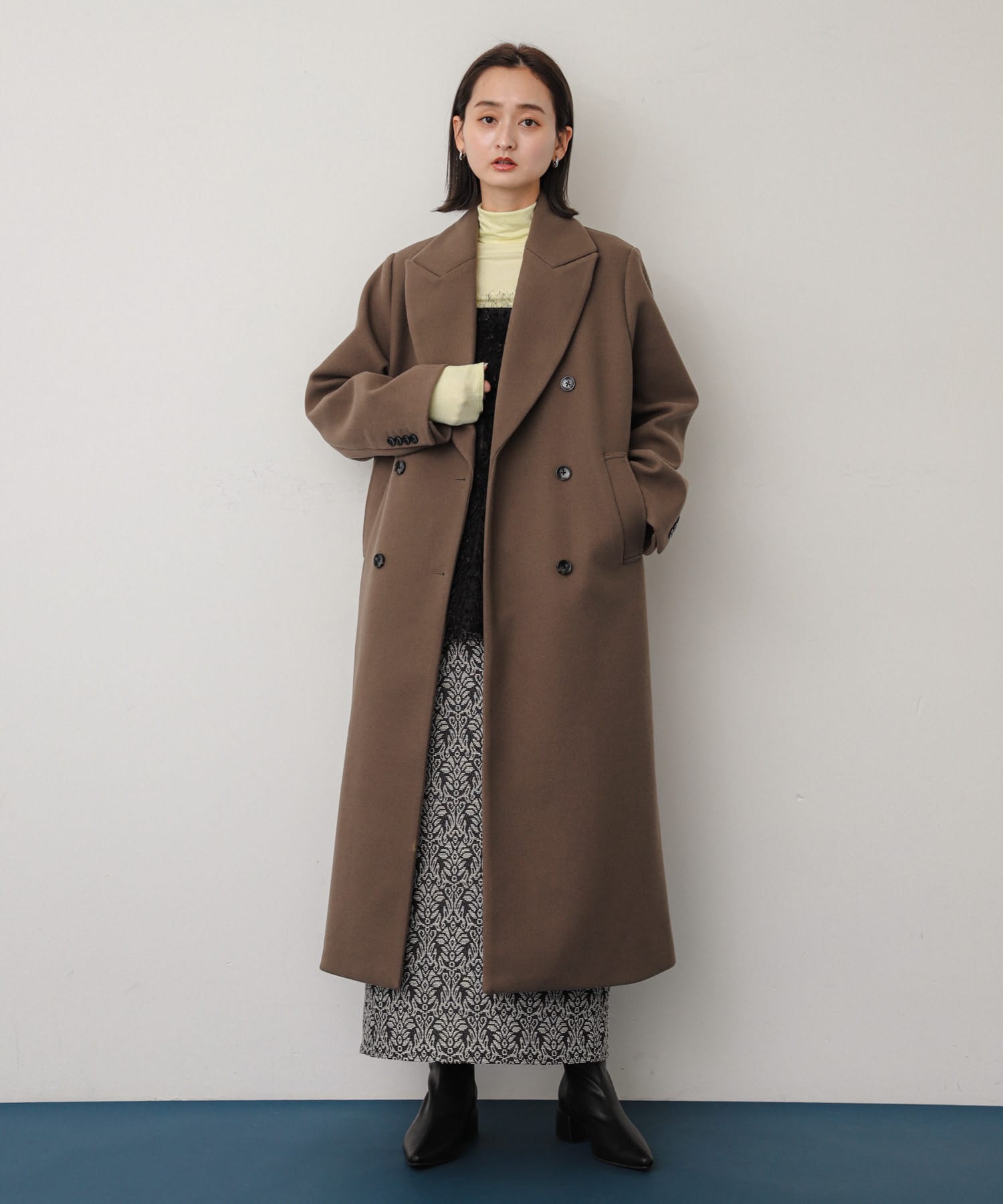 センターシームポインテッドブーツ BLACK M