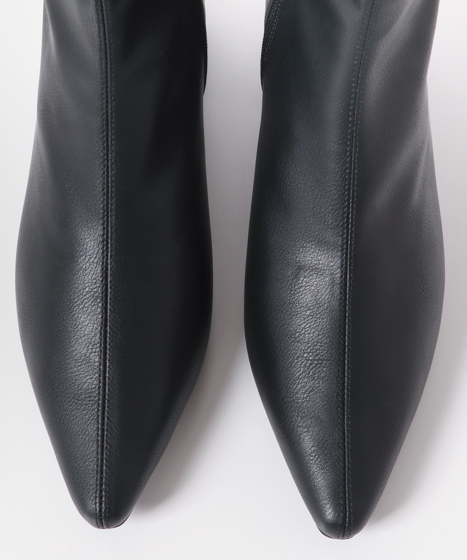 センターシームポインテッドブーツ BLACK S