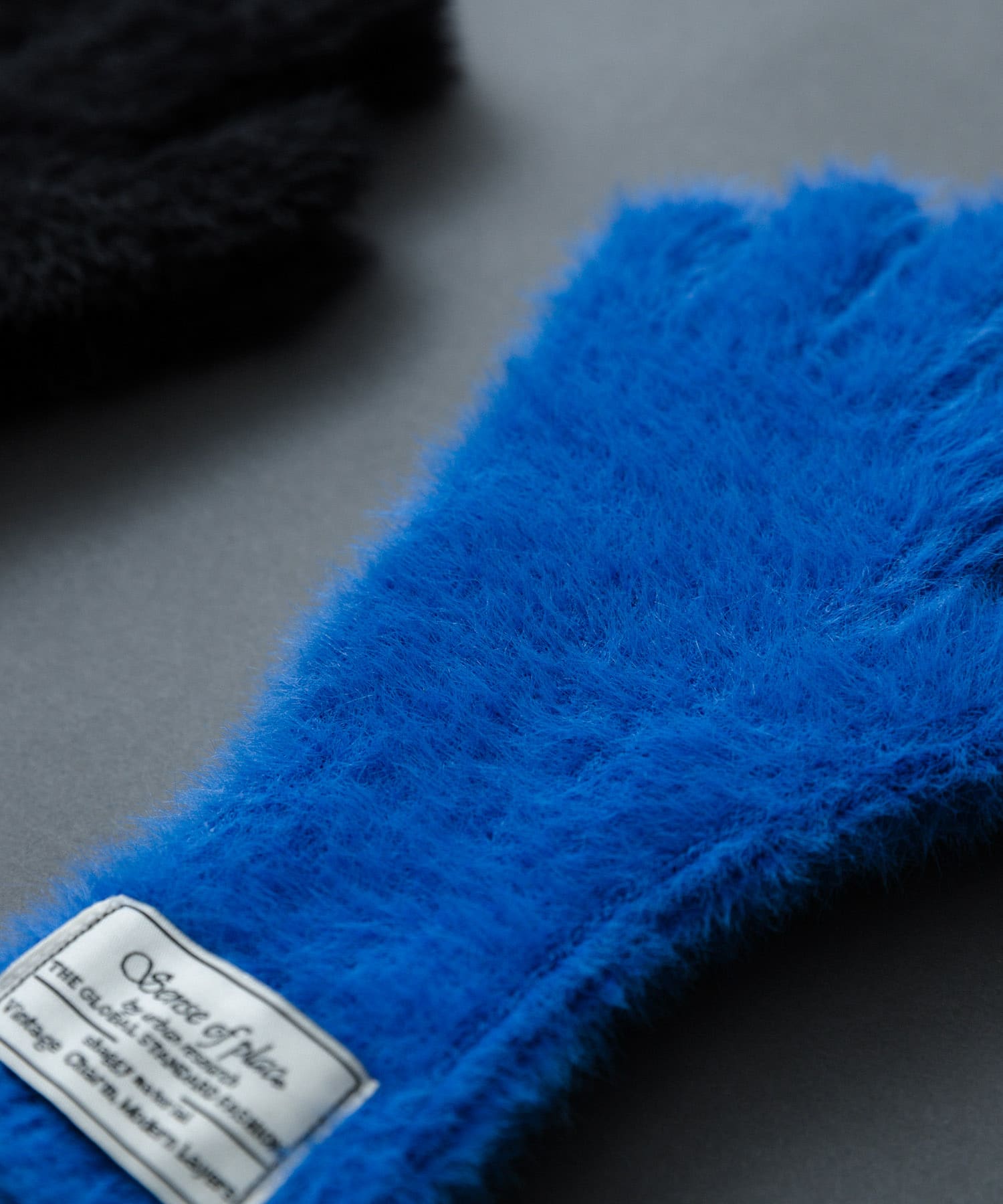 シャギーニットグローブ BLUE one