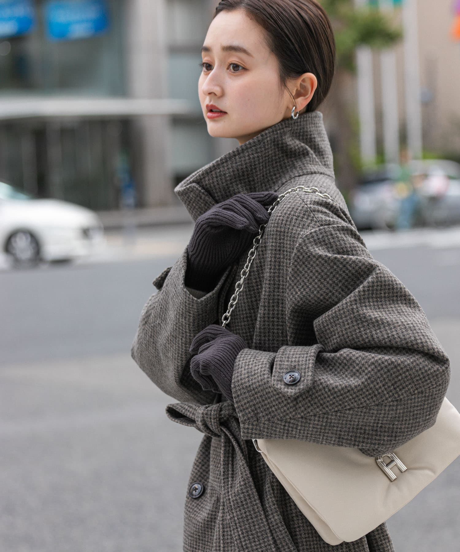 モチモチニットグローブ CHARCOAL one