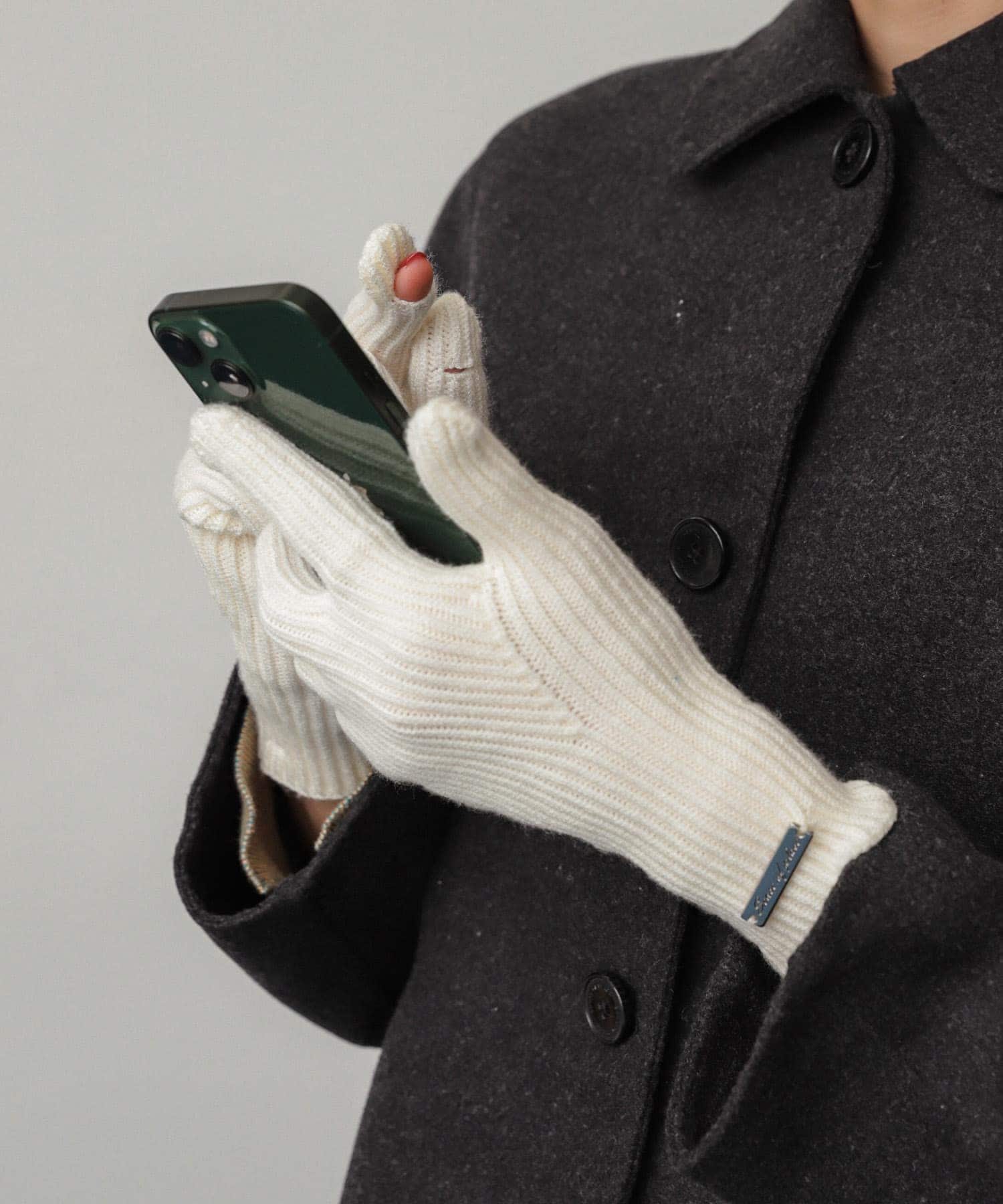 モチモチニットグローブ OFF WHITE one