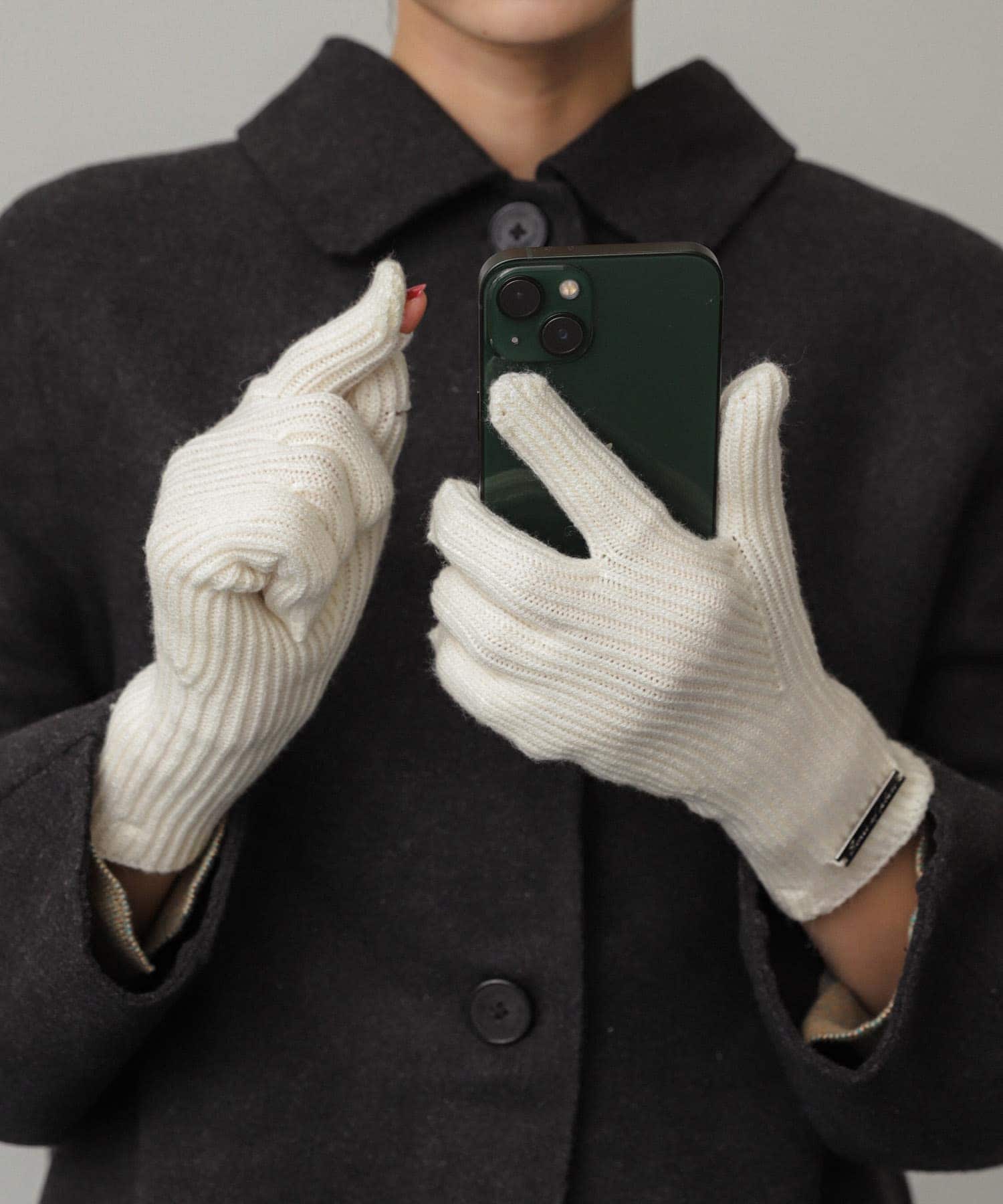 モチモチニットグローブ OFF WHITE one