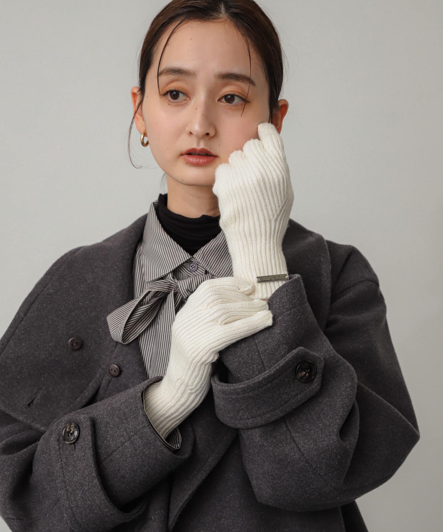 モチモチニットグローブ OFF WHITE one