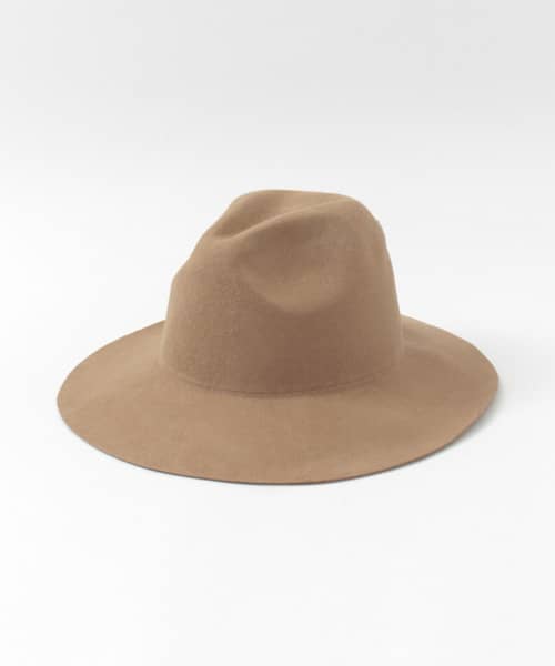 ベーシックフェルトロングブリム∴ BEIGE FREE