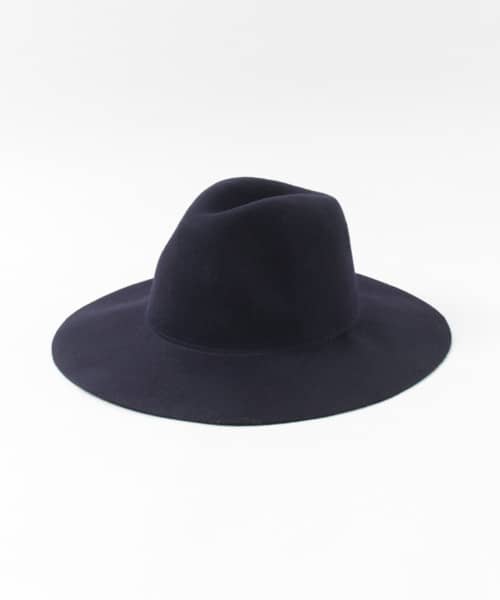 ベーシックフェルトロングブリム∴ NAVY FREE