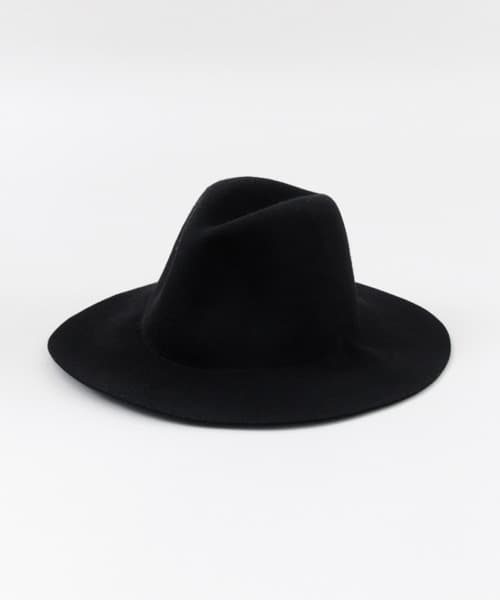 ベーシックフェルトロングブリム∴ BLACK FREE