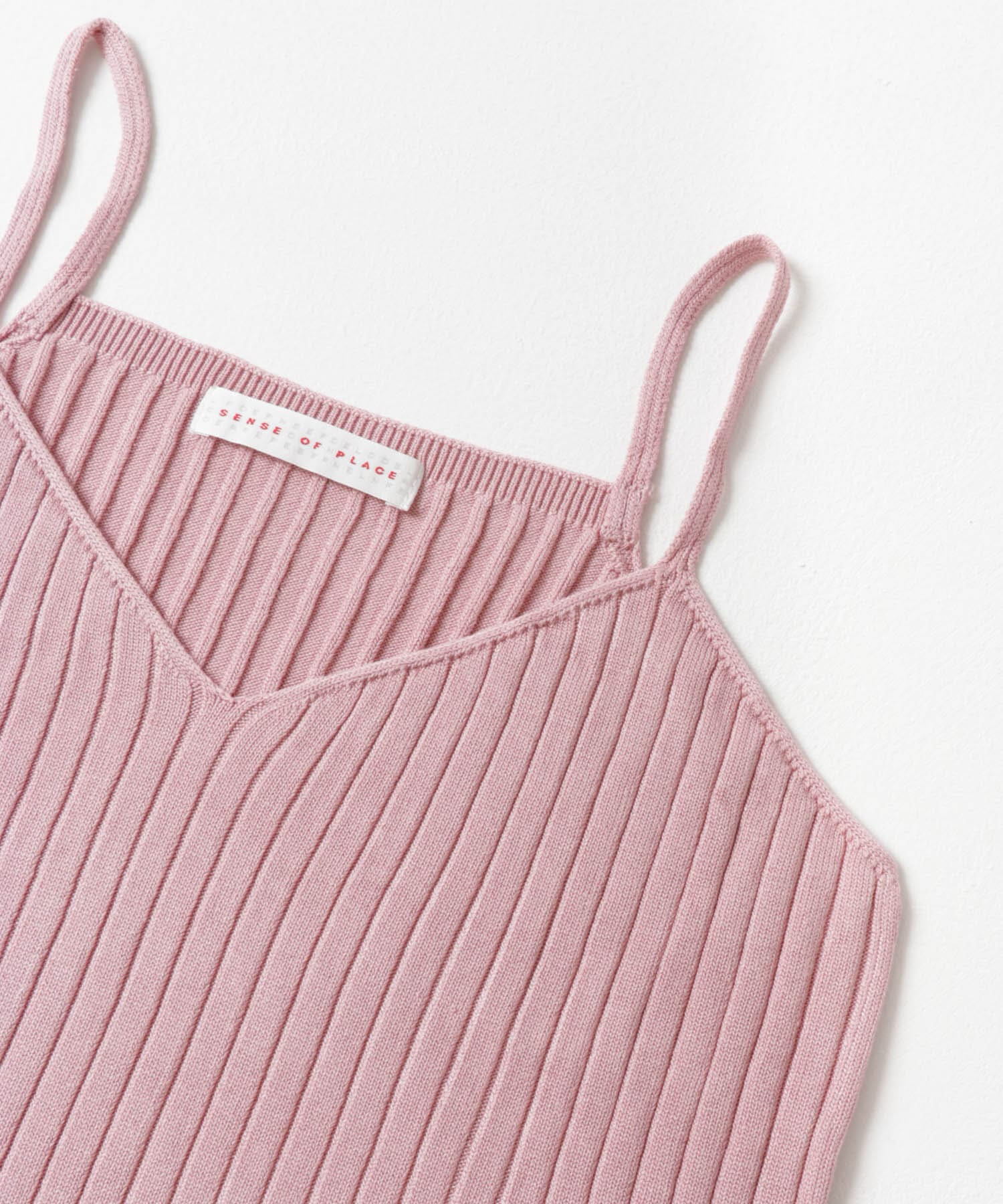 CF ニットキャミソール PINK FREE