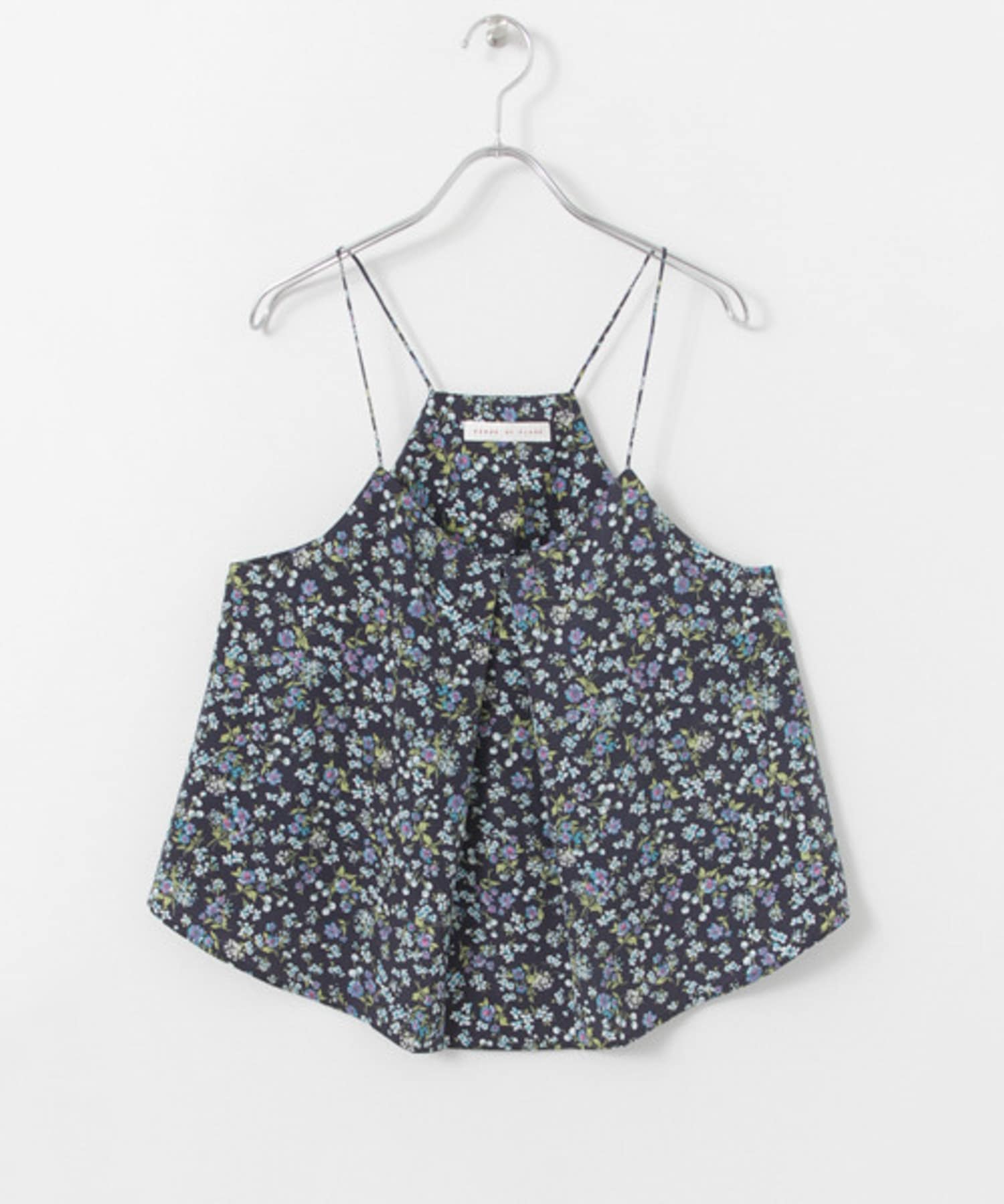 CF フラワーキャミソール∴ NAVY FREE