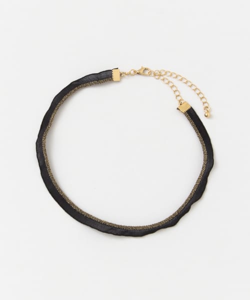 グリッターラインチョーカー BLACK -0