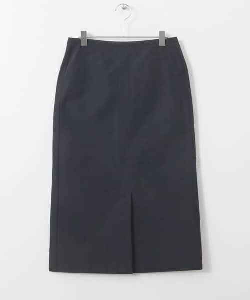 スリットミディタイトスカート∴ NAVY 36