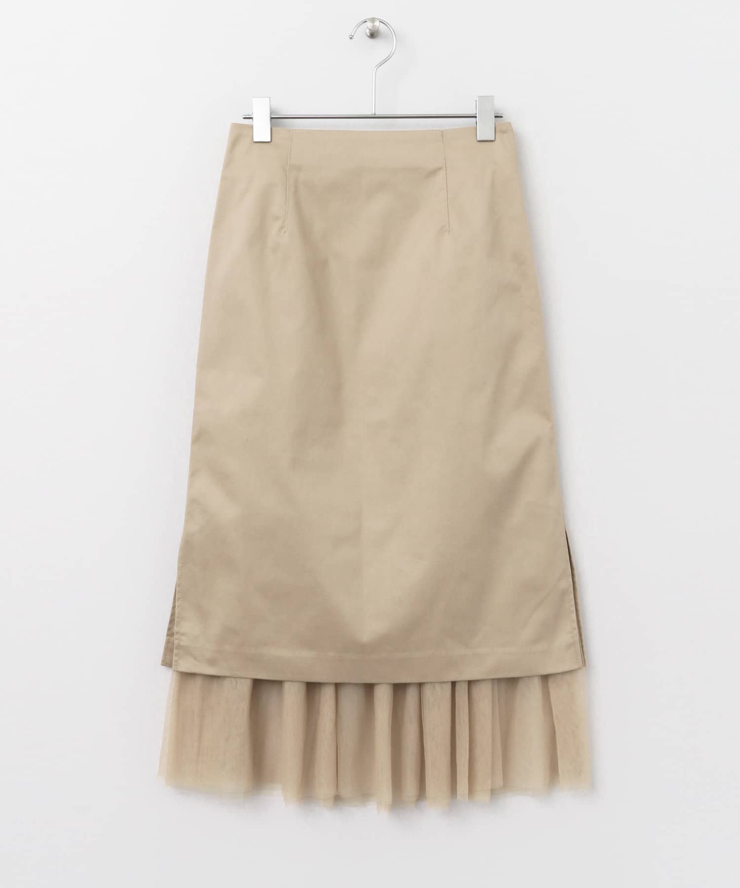 2wayチュールスカート∴ BEIGE 36