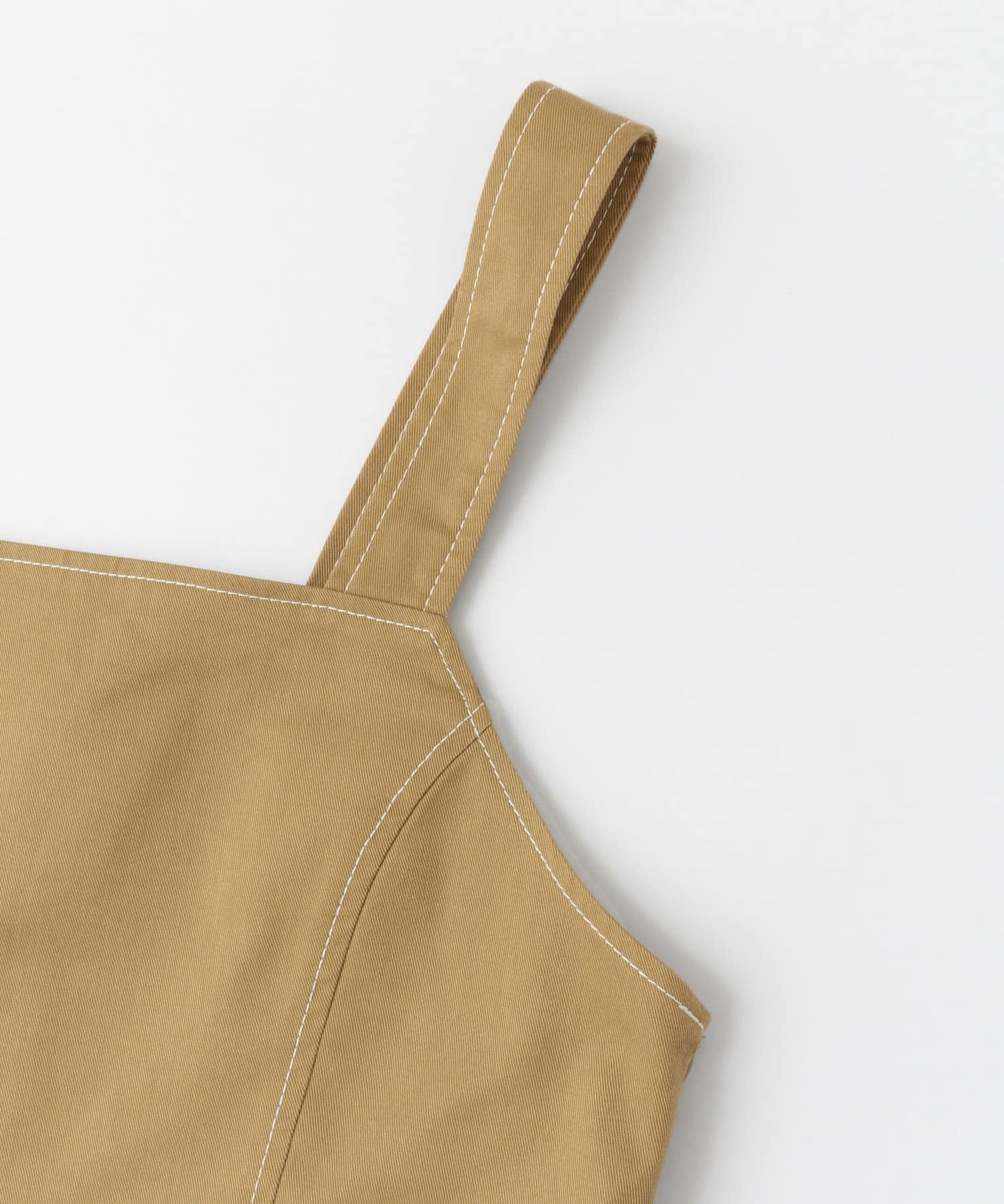 ステッチアウトジャンパースカート∴ BEIGE FREE