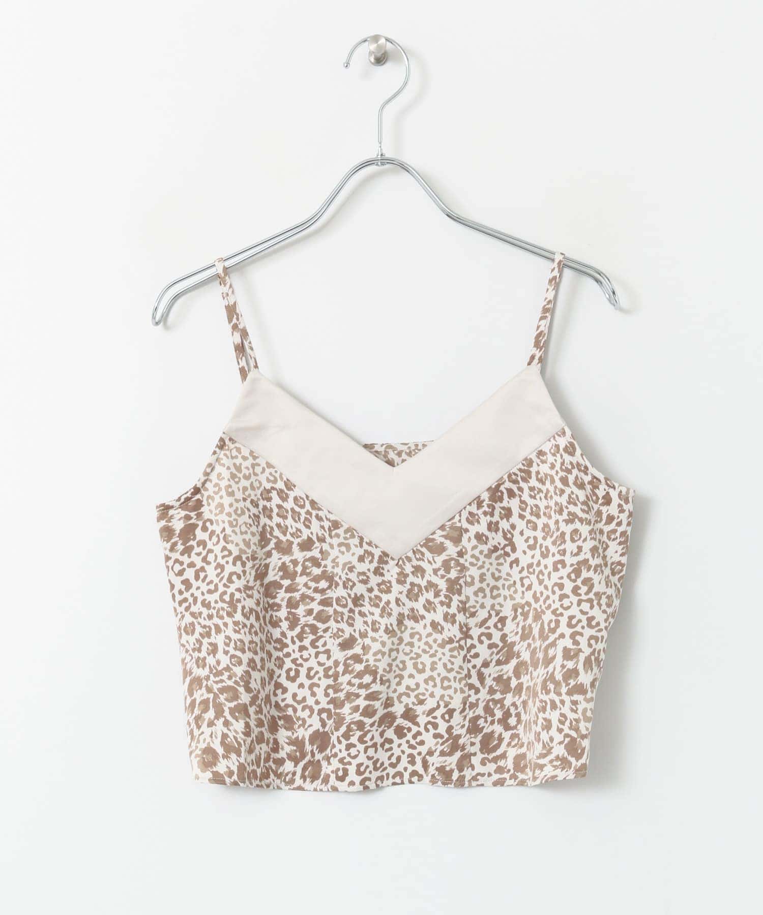 レオパードプリントキャミソール