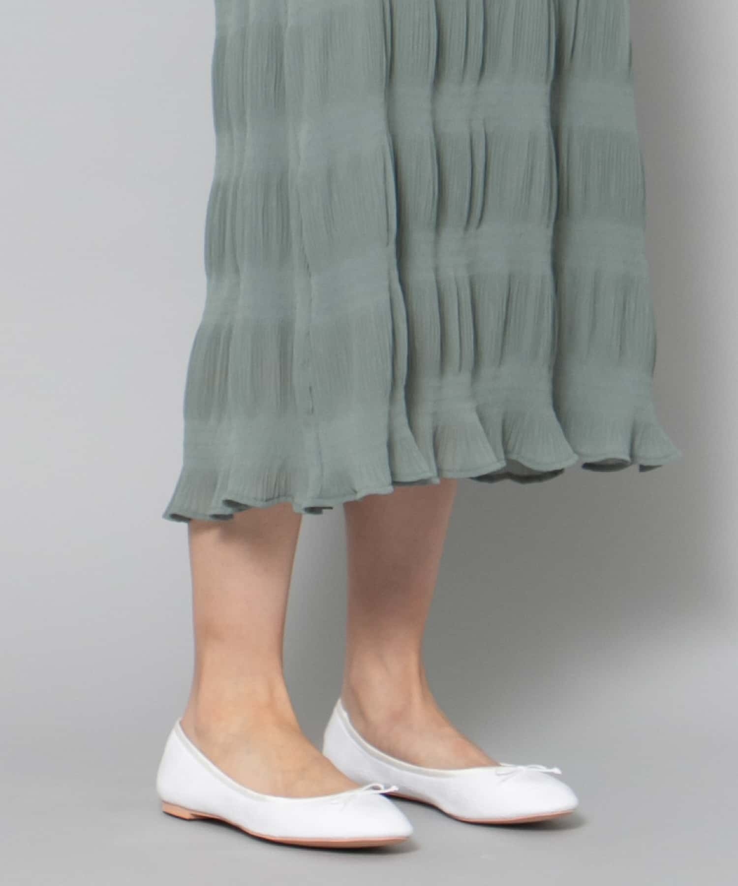ボロネーゼバレエシューズ WHITE S