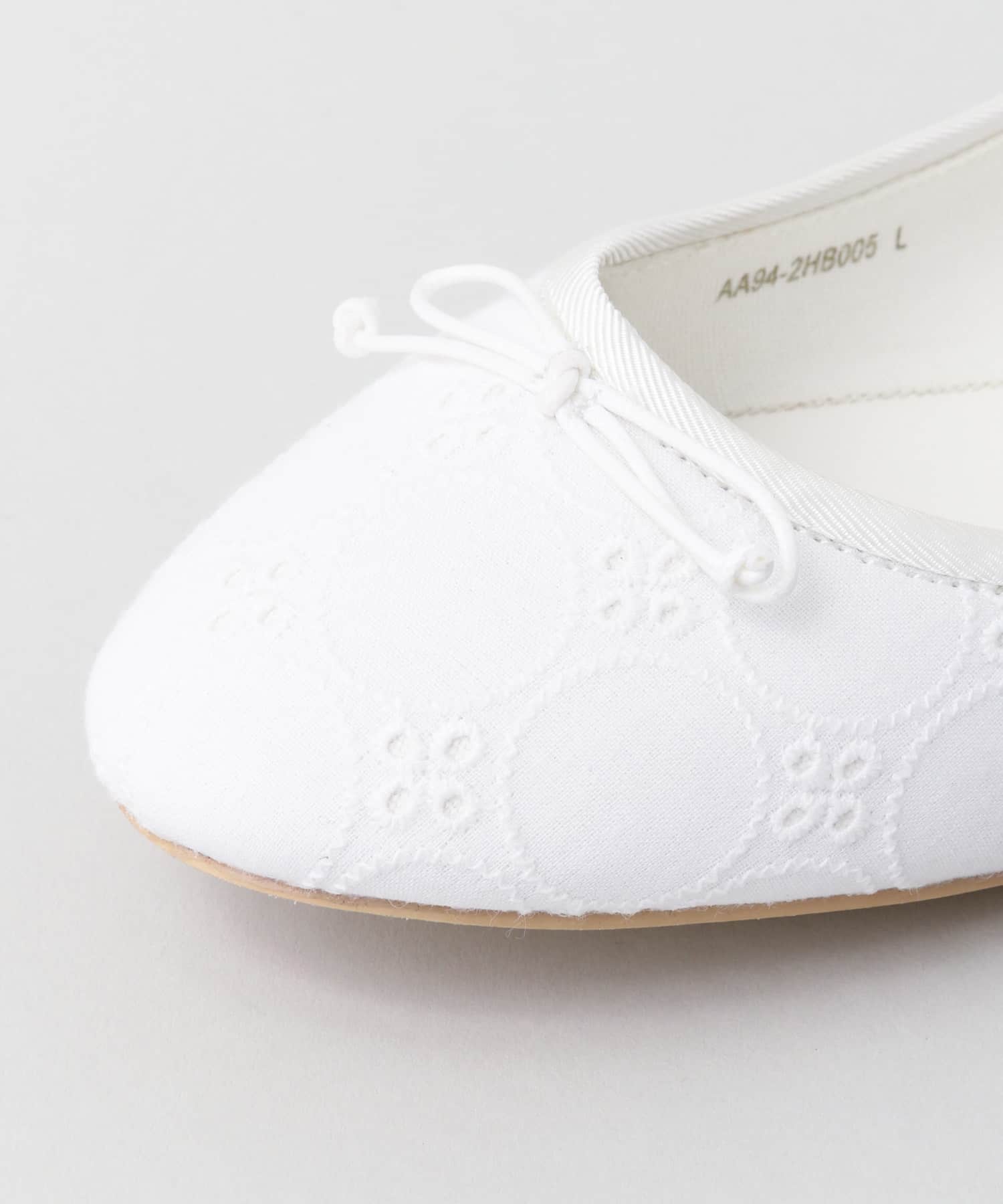 ボロネーゼバレエシューズ WHITE S