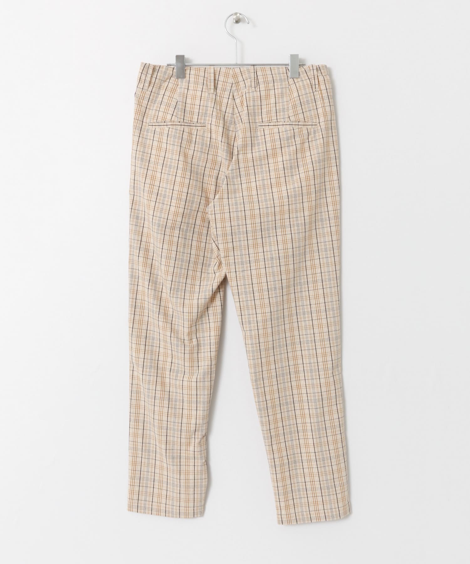 チェックテーパードスラックス CHECK M
